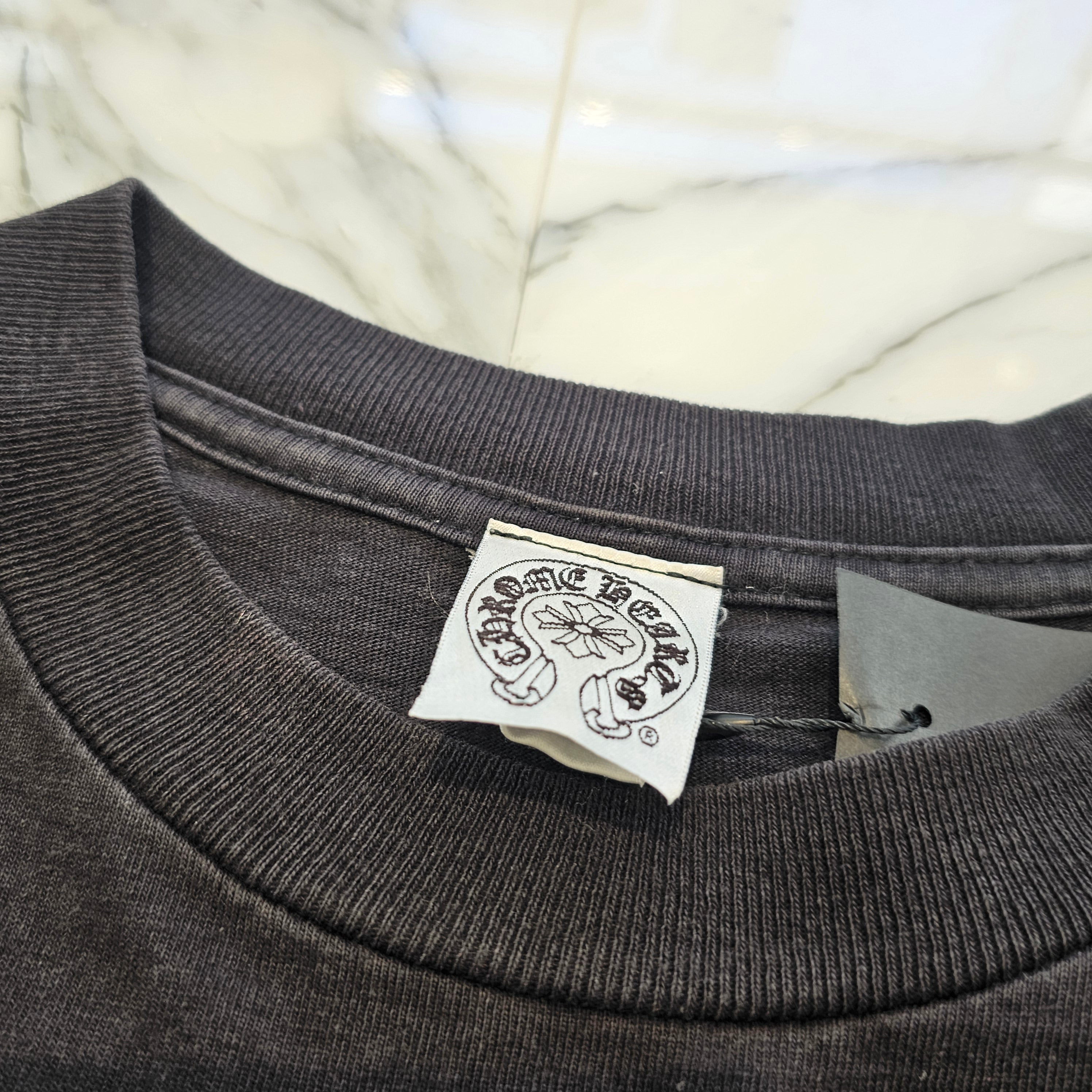 CHROME HEARTS BLACK PINK CH Plus Cross Tee Size S クロムハーツ ブラックピンク CHプラス クロス Tシャツ サイズS