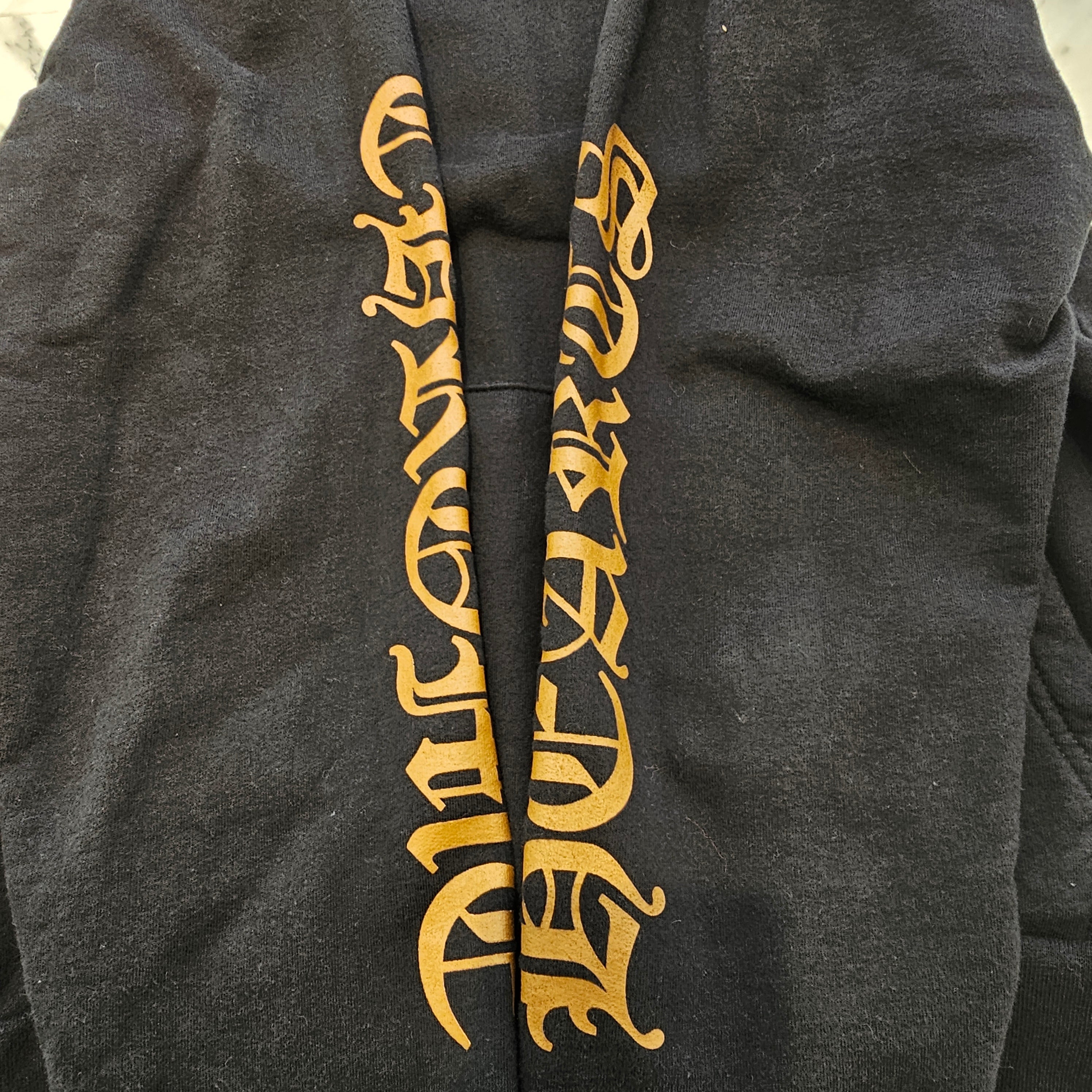 CHROME HEARTS "FUCK YOU" Vertical Logo Pullover Hoodie Size S クロムハーツ "ファックユー" ヴァーティカルロゴ プルオーバーフーディ サイズS