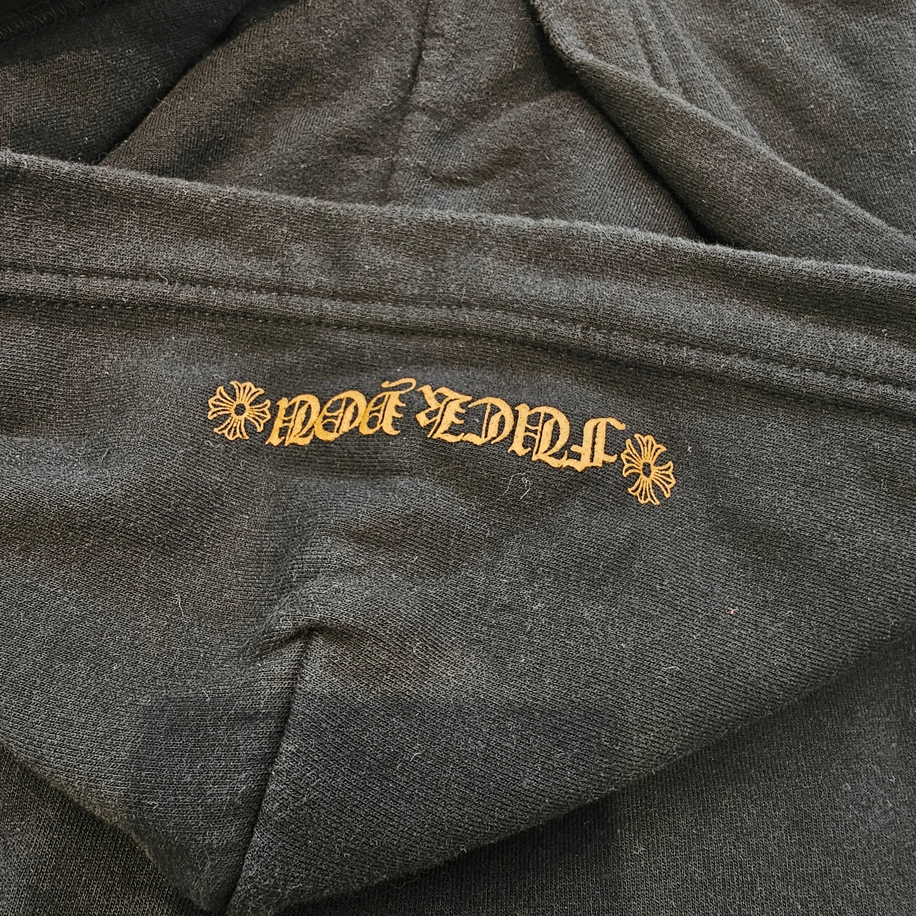 CHROME HEARTS "FUCK YOU" Vertical Logo Pullover Hoodie Size S クロムハーツ "ファックユー" ヴァーティカルロゴ プルオーバーフーディ サイズS