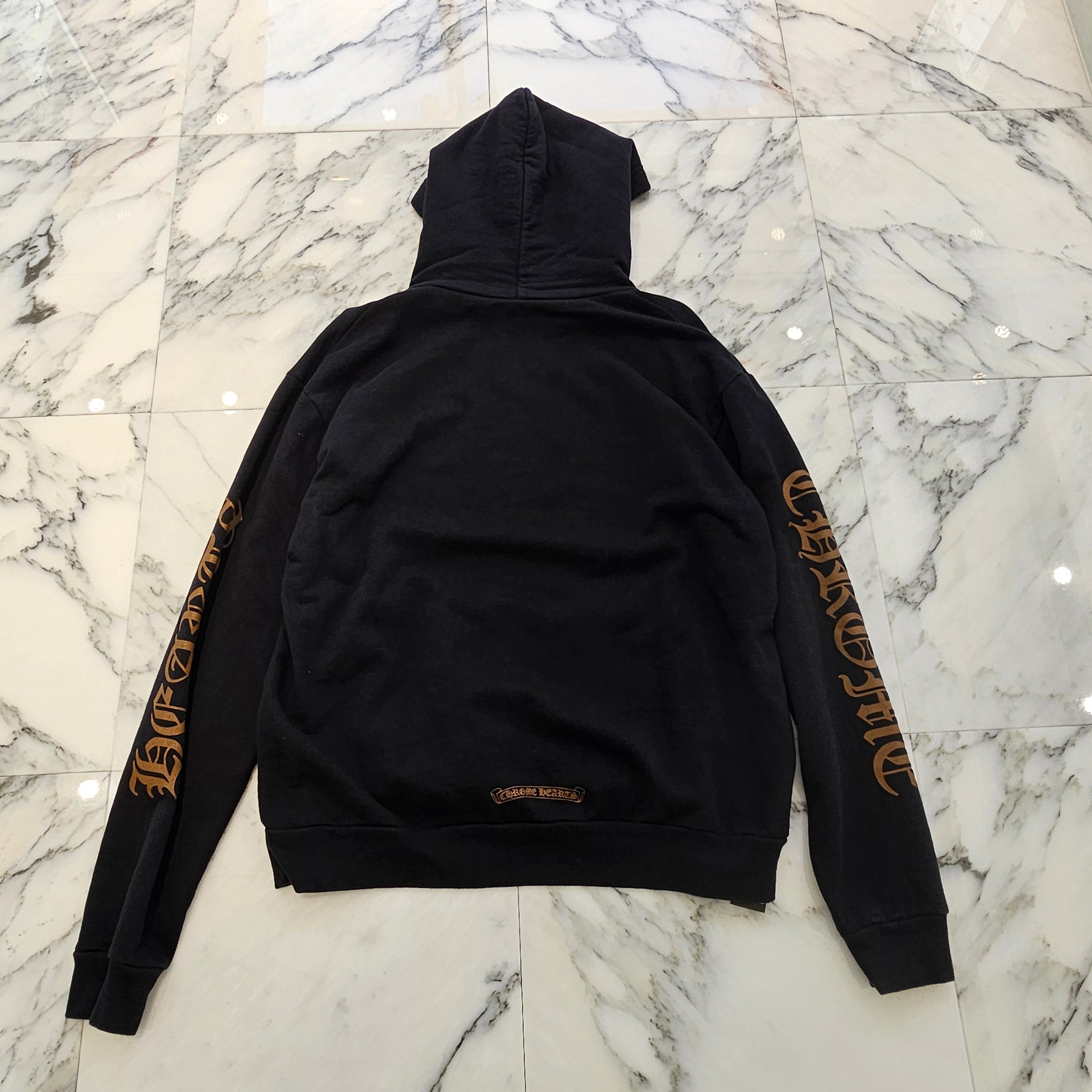 CHROME HEARTS "FUCK YOU" Vertical Logo Pullover Hoodie Size S クロムハーツ "ファックユー" ヴァーティカルロゴ プルオーバーフーディ サイズS