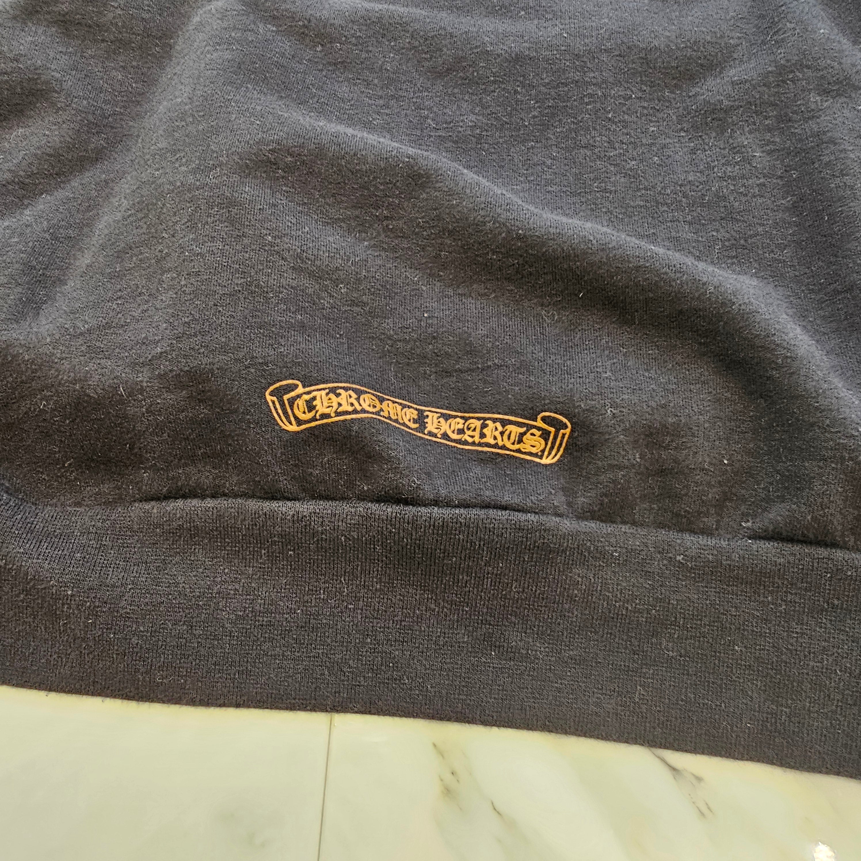 CHROME HEARTS "FUCK YOU" Vertical Logo Pullover Hoodie Size S クロムハーツ "ファックユー" ヴァーティカルロゴ プルオーバーフーディ サイズS