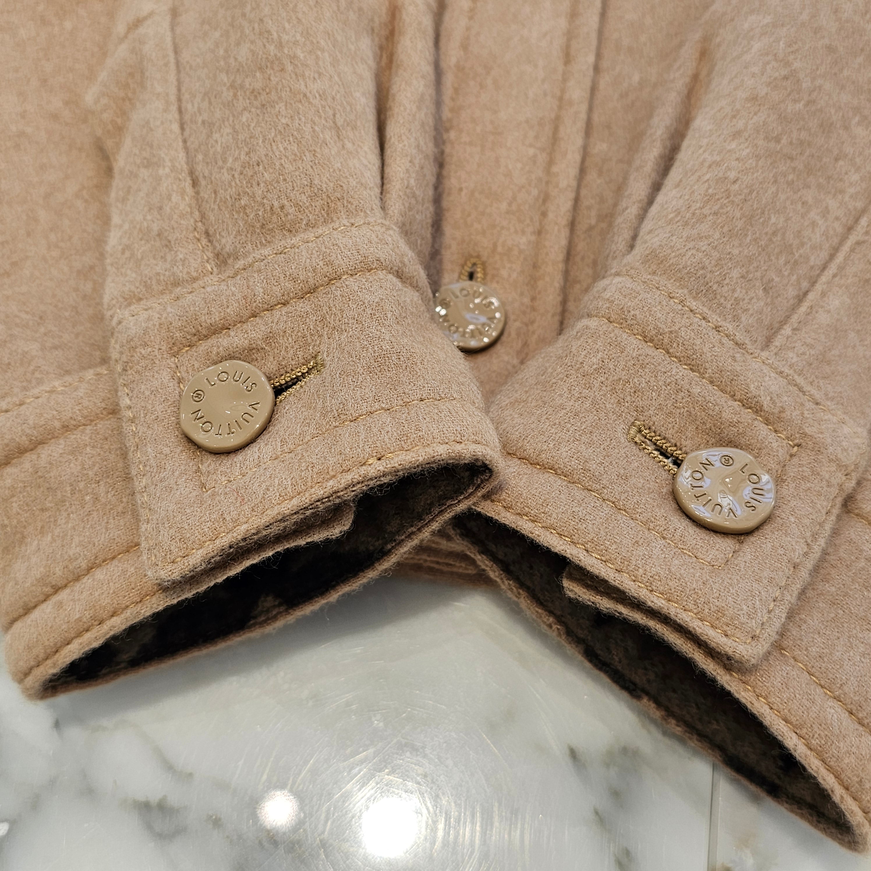 LOUIS VUITTON 2024SS Double Face Wool Blend Over Shirt 1AFA45 Size XS ルイヴィトン ダブルフェイス ウールブレンド オーバーシャツ サイズXS