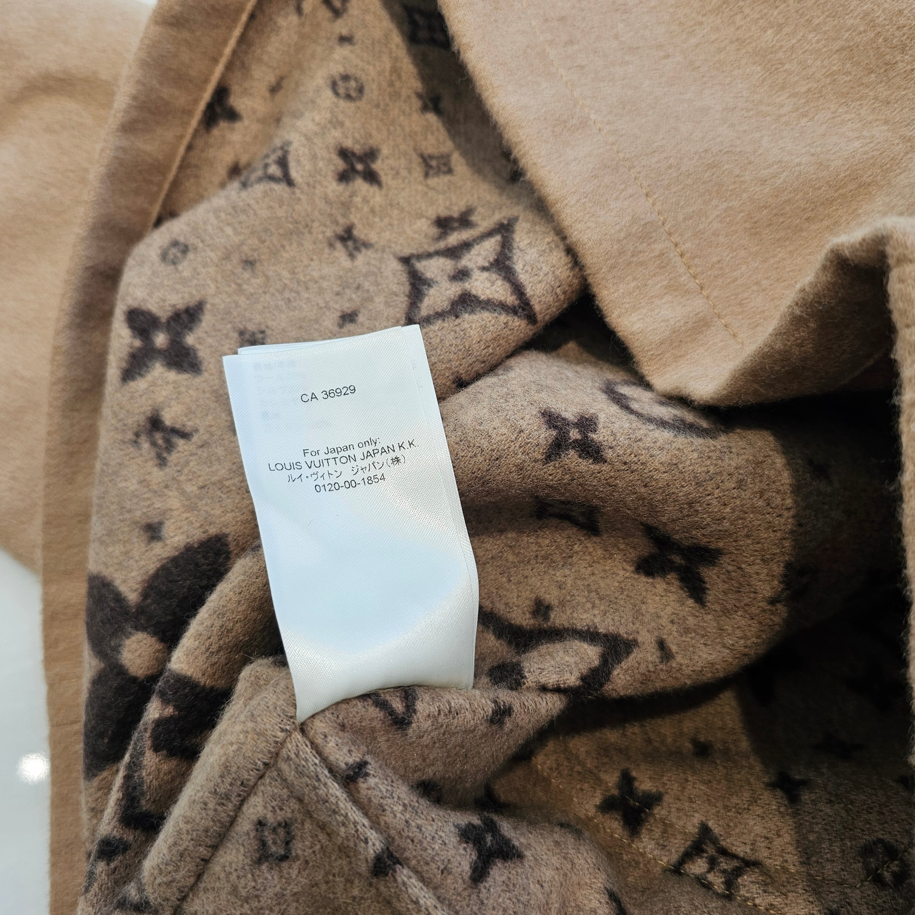 LOUIS VUITTON 2024SS Double Face Wool Blend Over Shirt 1AFA45 Size XS ルイヴィトン ダブルフェイス ウールブレンド オーバーシャツ サイズXS