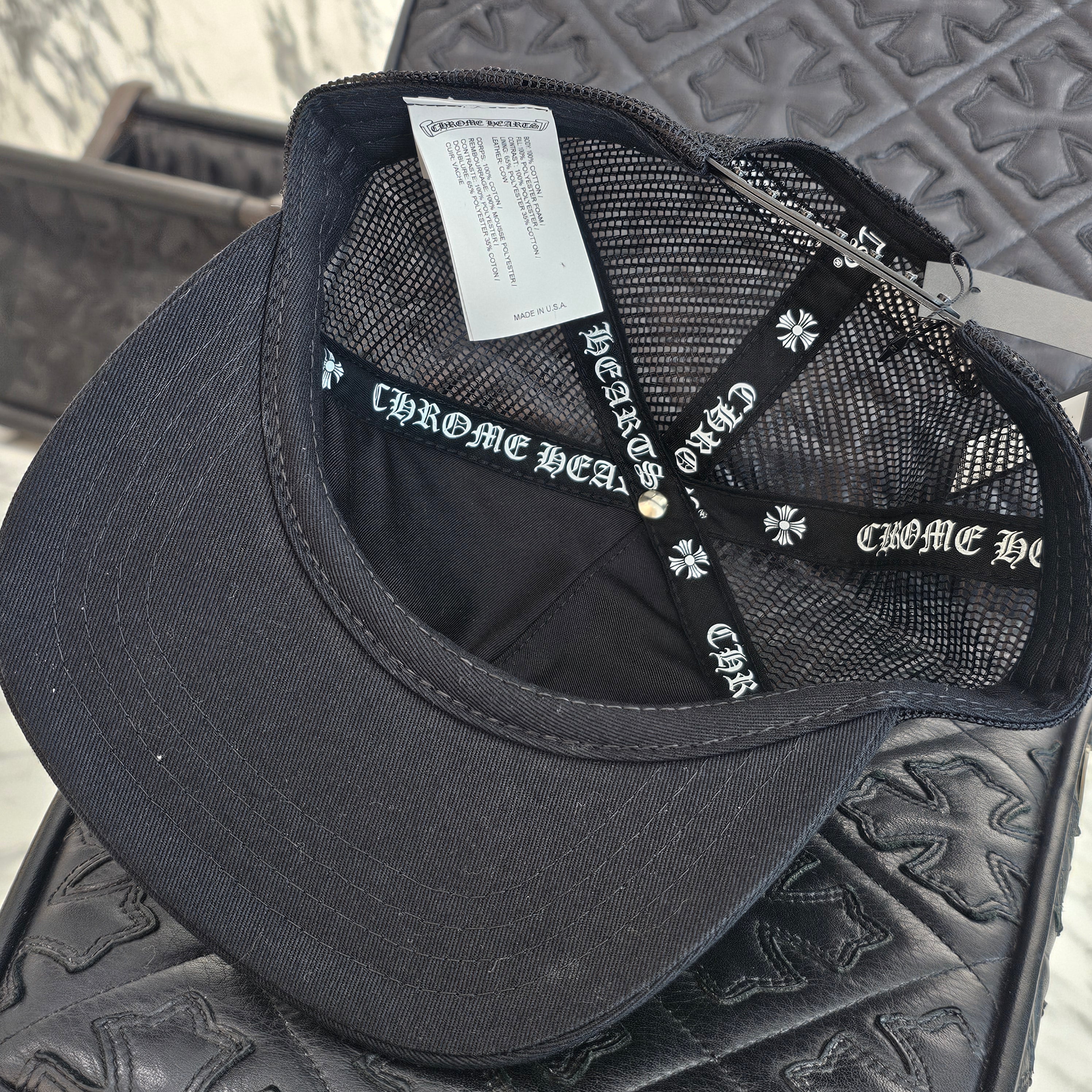 CHROME HEARTS Camo Triple Cross Leather Patch Trucker Cap ONE SIZE（51-61）クロムハーツ カモ トリプルクロス レザーパッチ トラッカーキャップ サイズONE SIZE（51-61）