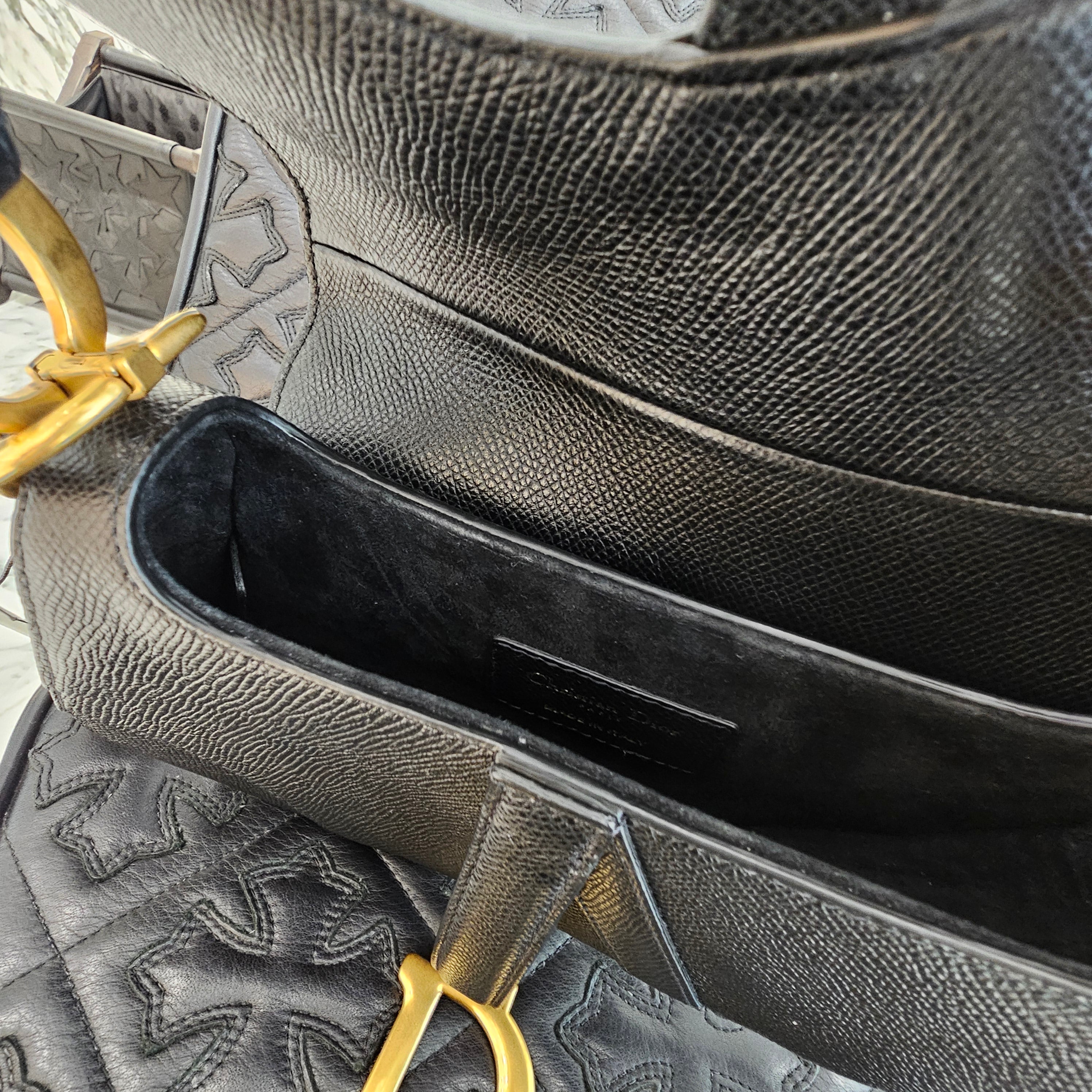 DIOR 2024AW Mini Saddle Bag Grained Calfskin "Black" M0456CBAA ディオール ミニ サドルバッグ グレインド カーフスキン "ブラック"