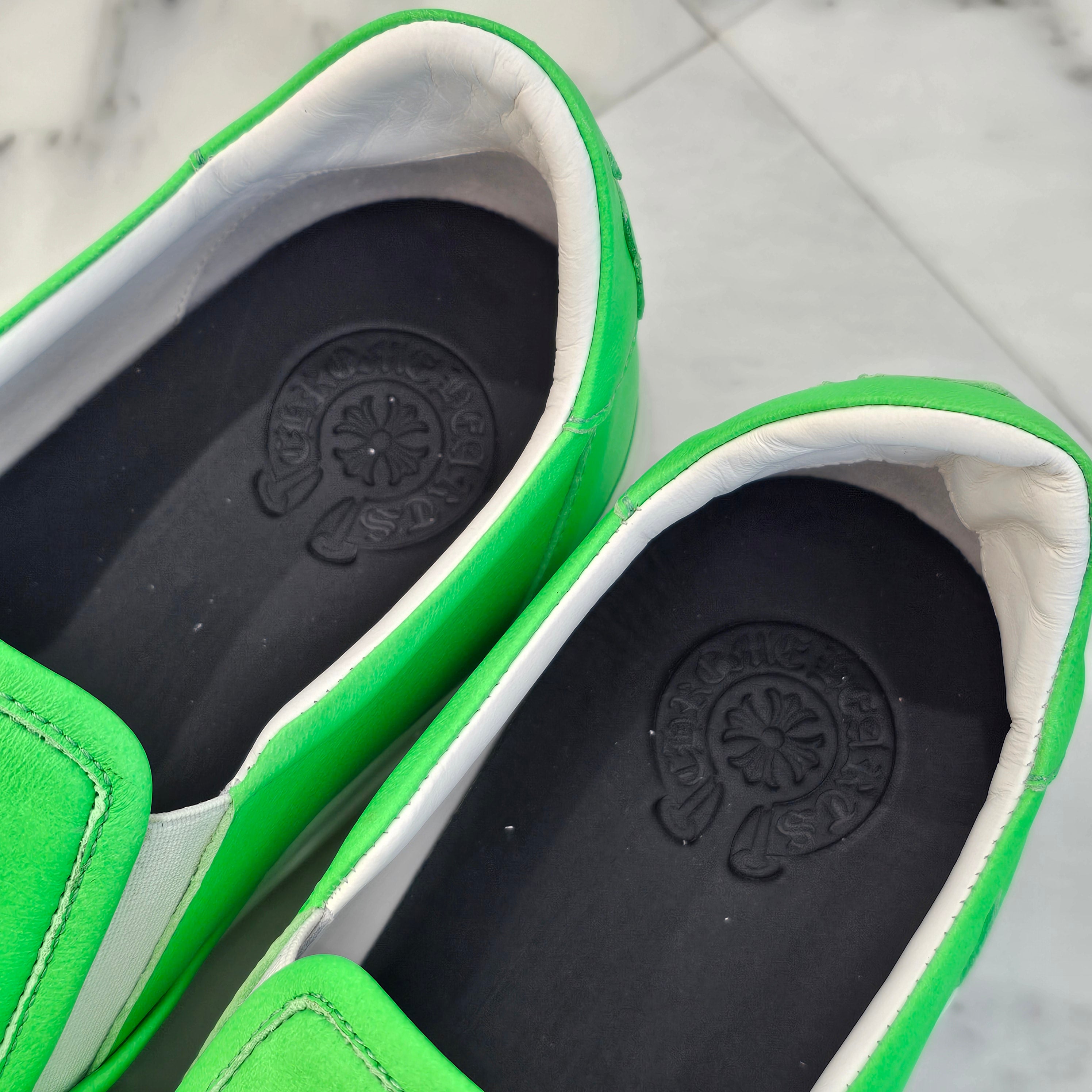 CHROME HEARTS Miami Limited Silver Filigree CH Cross Leather Patch Slip On Size 44（28cm～28.5cm） クロムハーツ マイアミ限定 シルバー フィリグリー CHクロス レザーパッチ スリッポン サイズ44（28cm～28.5cm）