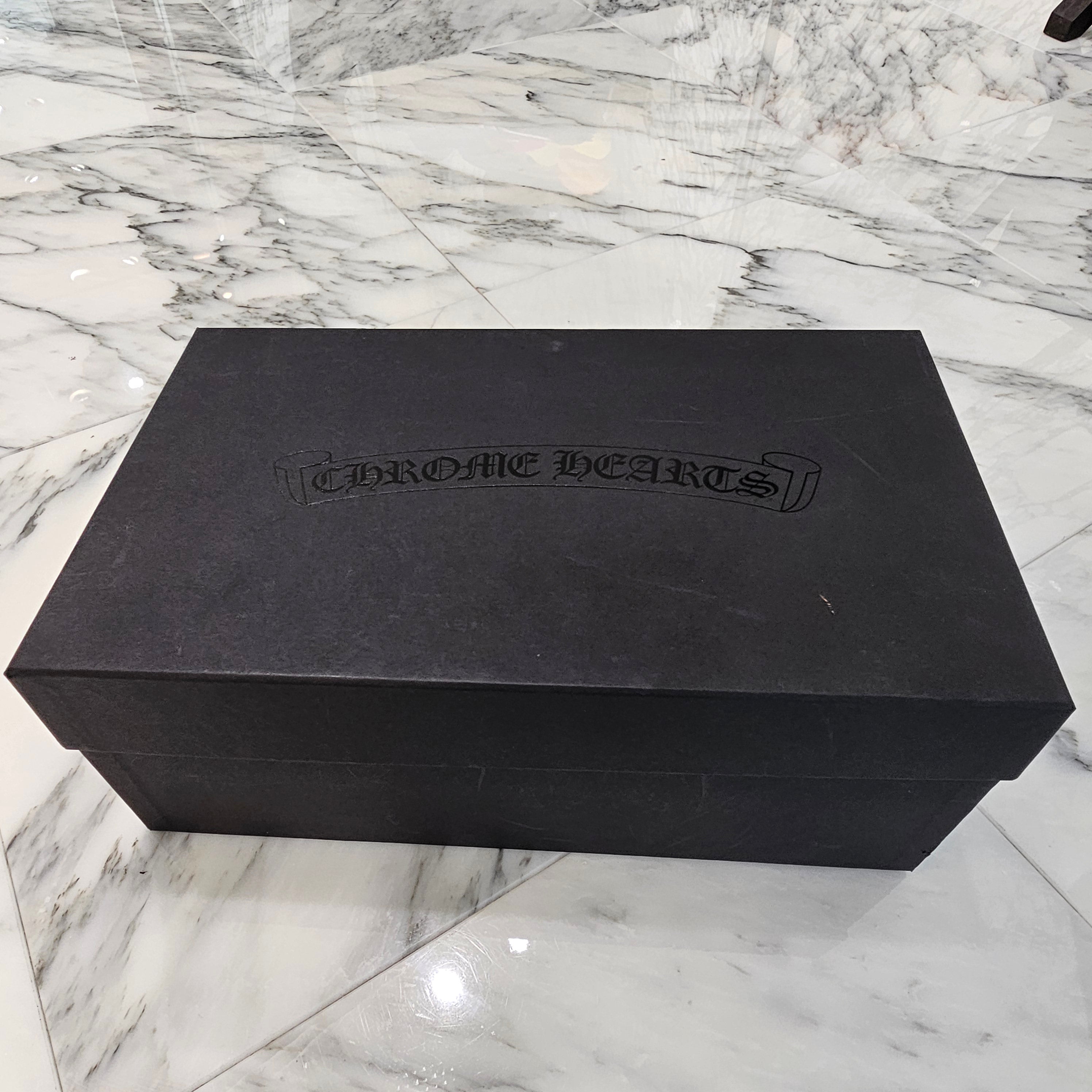 CHROME HEARTS Miami Limited Silver Filigree CH Cross Leather Patch Slip On Size 44（28cm～28.5cm） クロムハーツ マイアミ限定 シルバー フィリグリー CHクロス レザーパッチ スリッポン サイズ44（28cm～28.5cm）