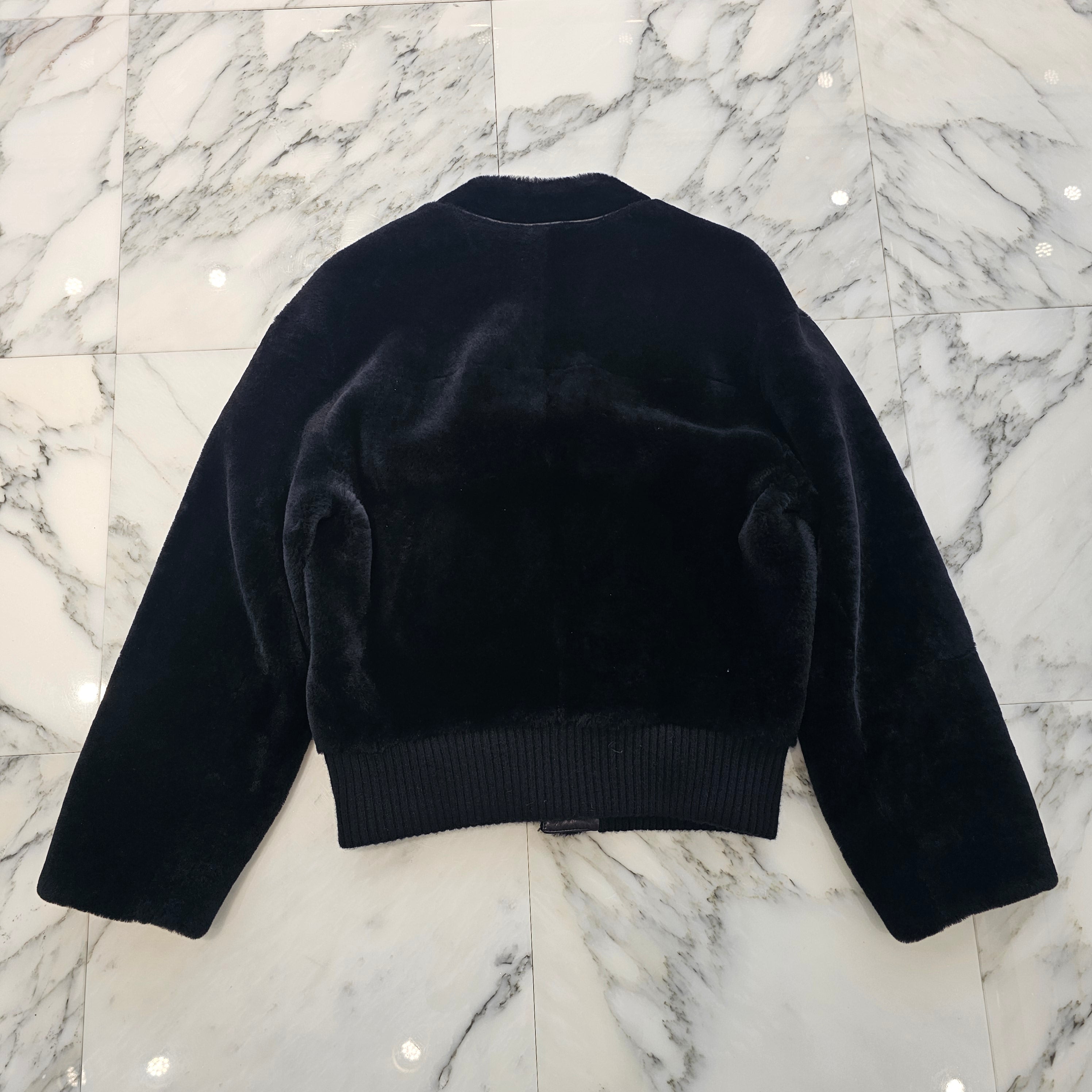 HERMES 2023AW Lamb Skin Shearling Cardigan Jacket Size 46 エルメス ラムスキン ムートン カーディガン ジャケット サイズ46