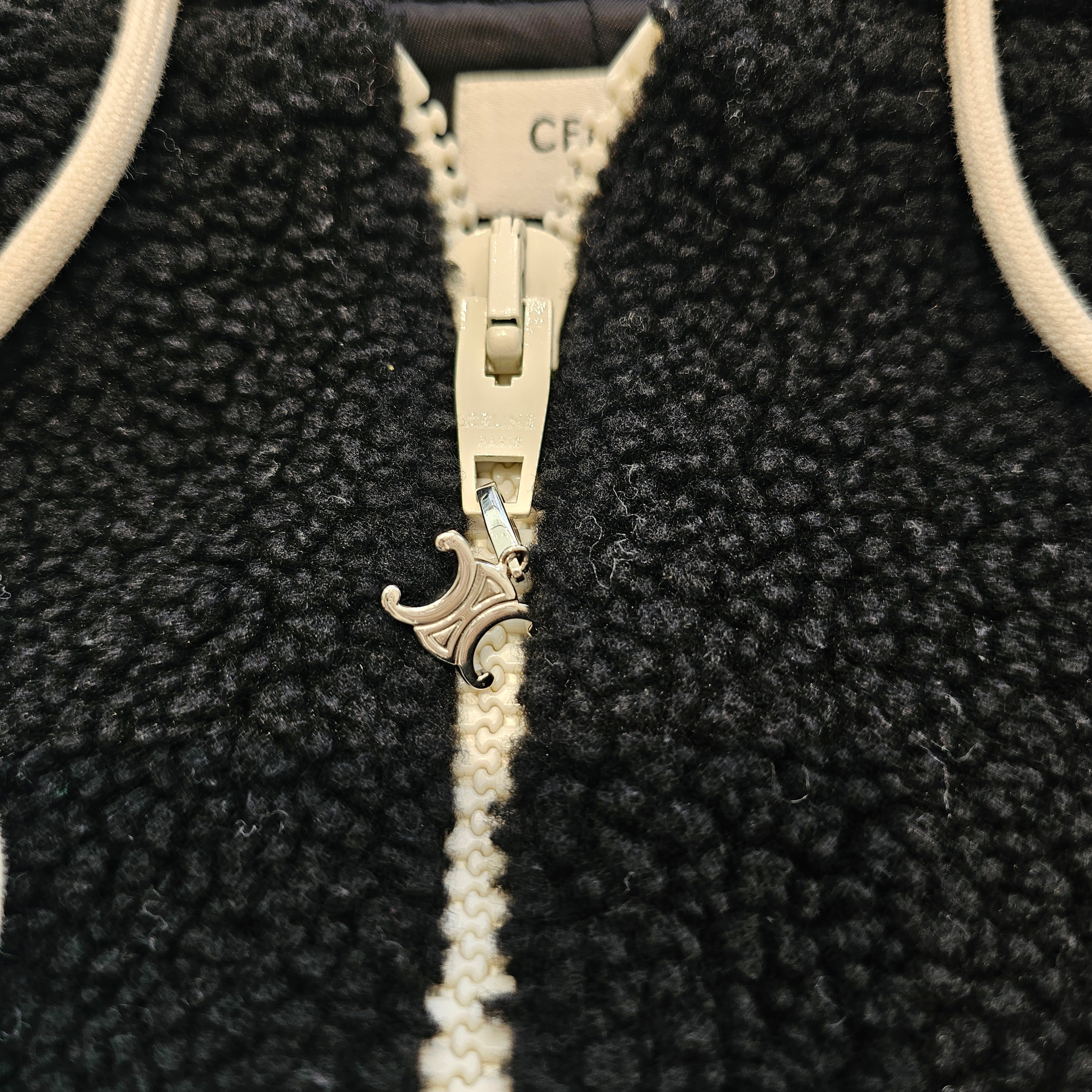 CELINE 2025SS Hooded Jacket In Jersey Fleece RV0JI699M.38AW Size XXL セリーヌ フーデッド ジャケット イン ジャージー フリース サイズXXL