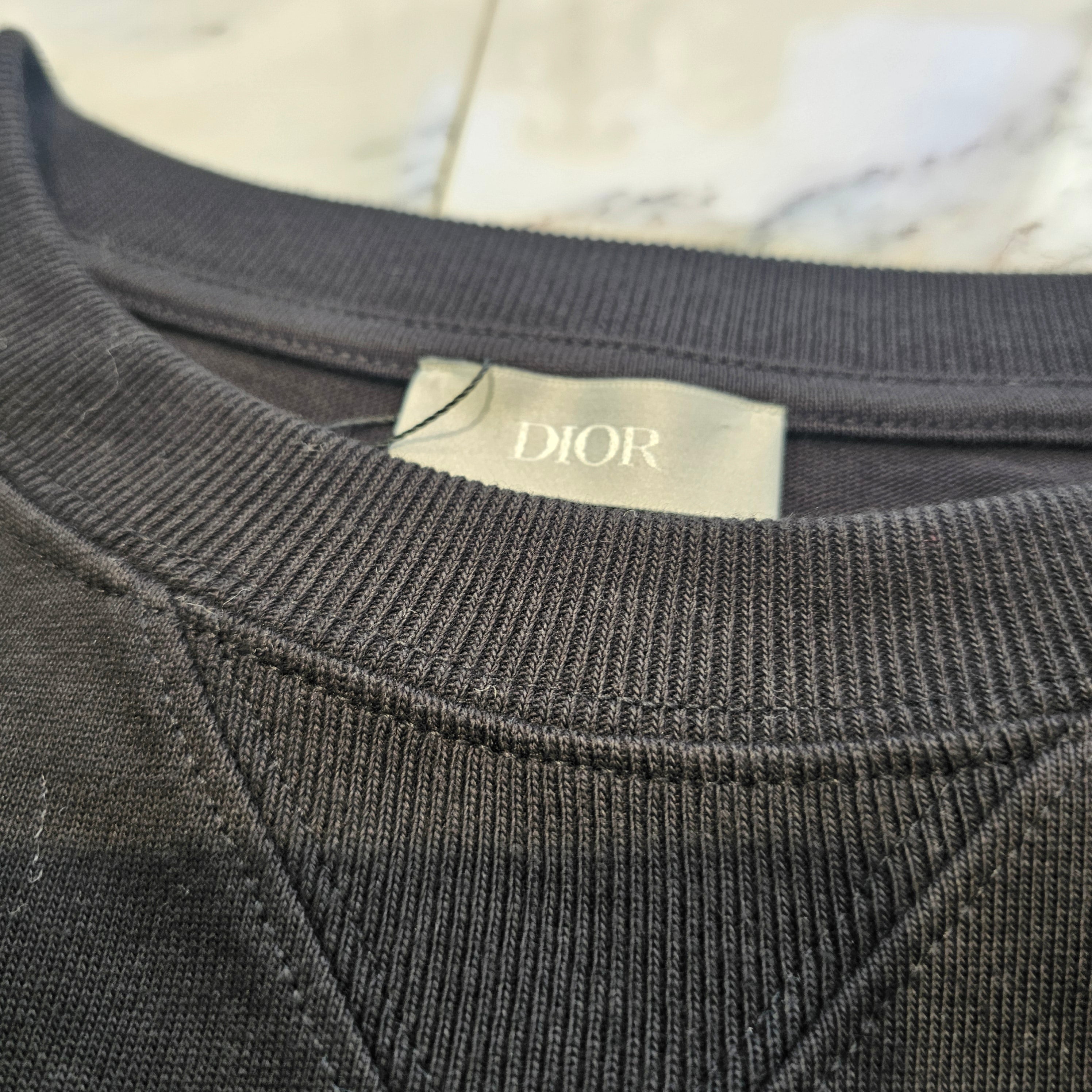 DIOR 2023AW Logo Embroidery Crewneck T-Shirt 343J696C0554 Size XL ディオール ロゴ刺繍 クルーネック Tシャツ サイズXL