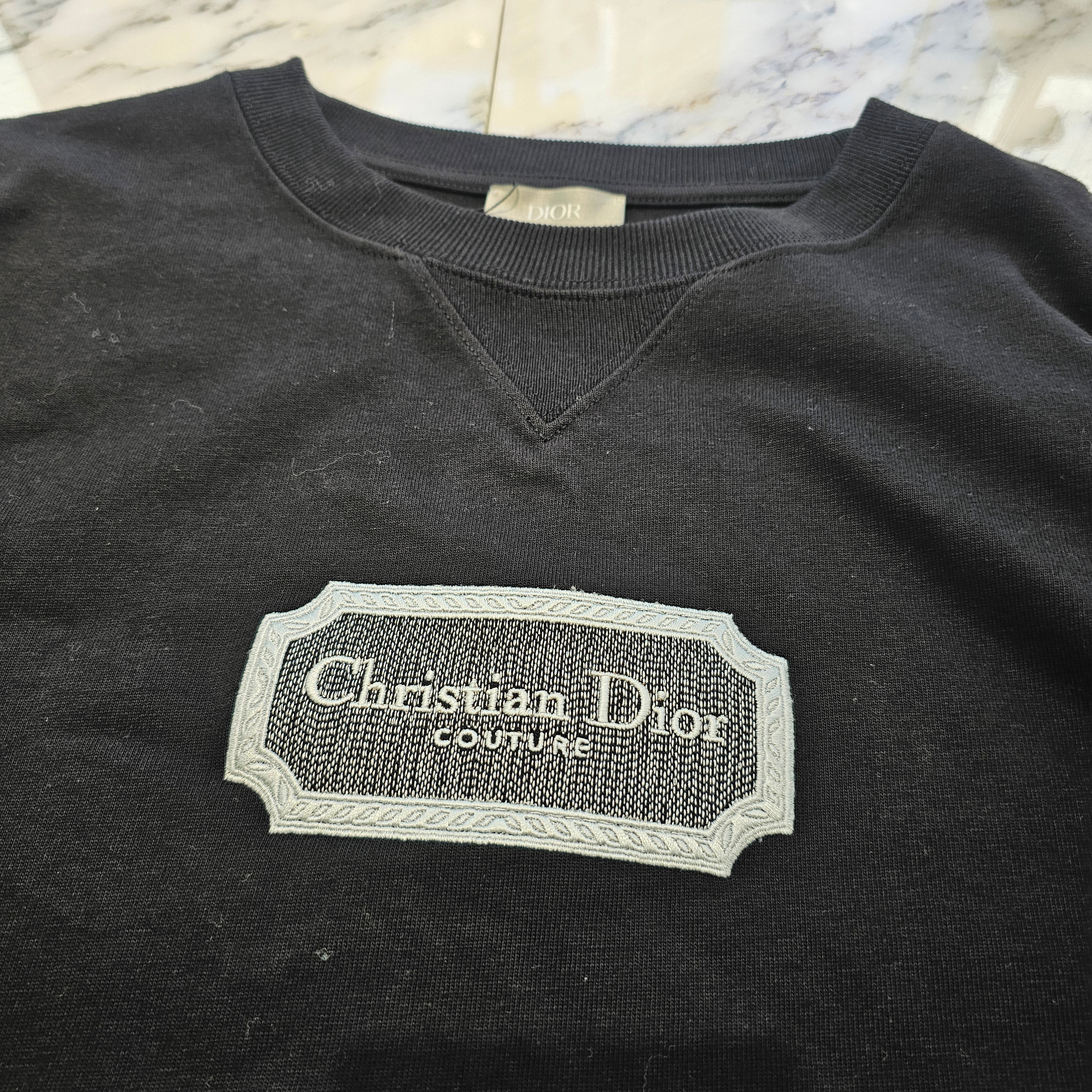 DIOR 2023AW Logo Embroidery Crewneck T-Shirt 343J696C0554 Size XL ディオール ロゴ刺繍 クルーネック Tシャツ サイズXL
