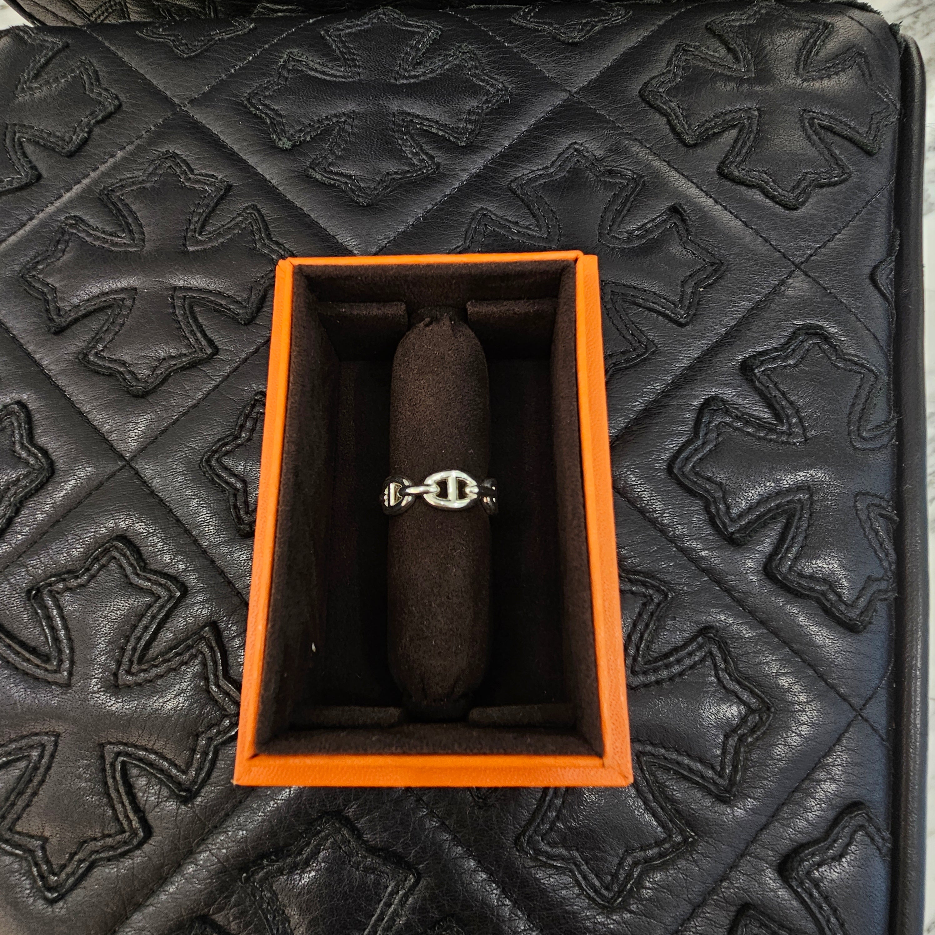 HERMES Ag925 Chaine d’Ancre Enchainee PM Ring Size 15号 エルメス Ag925 シェーヌダンクル アンシェネ PM リング サイズ15号