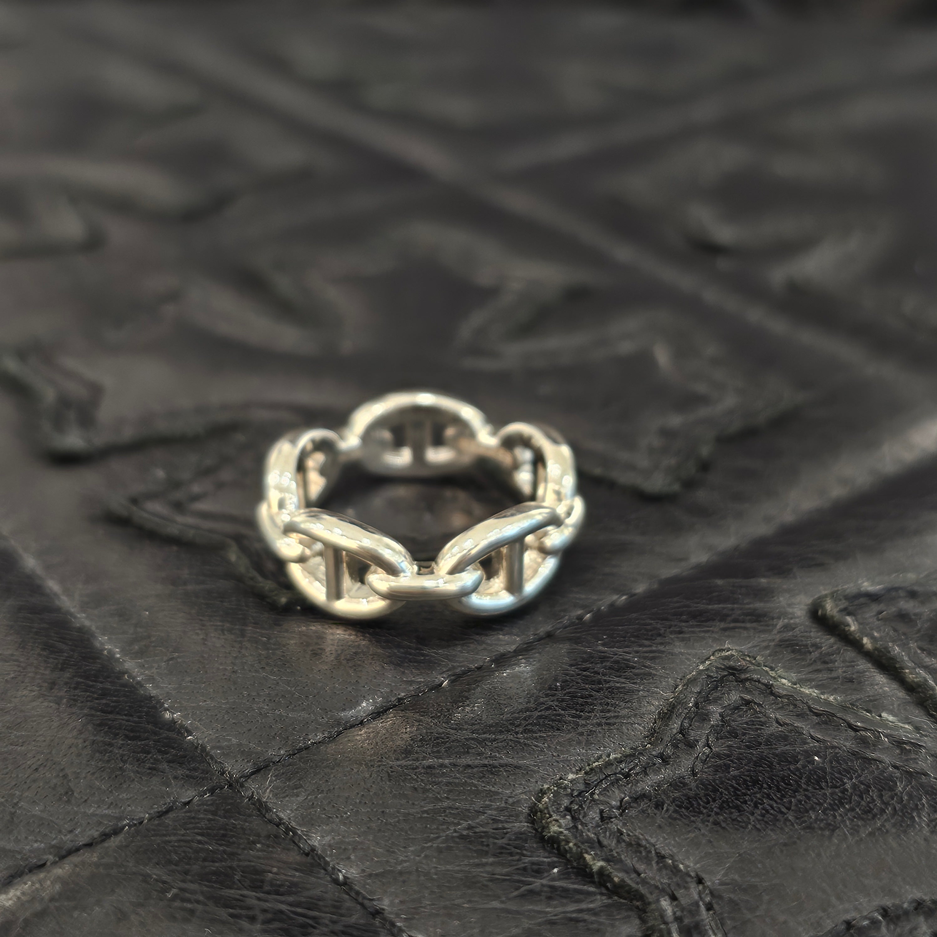 HERMES Ag925 Chaine d’Ancre Enchainee PM Ring Size 15号 エルメス Ag925 シェーヌダンクル アンシェネ PM リング サイズ15号