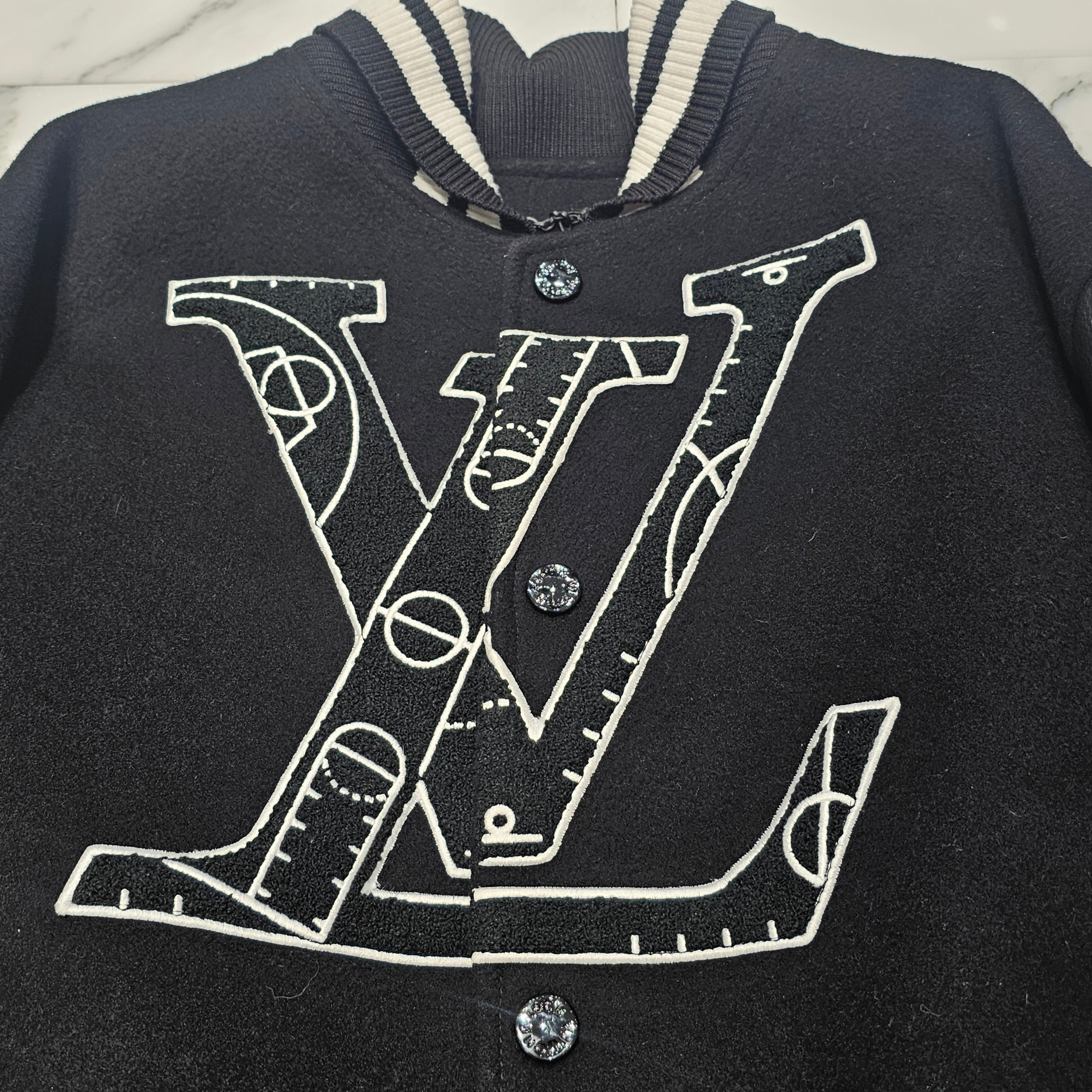 LOUIS VUITTON × NBA 2021AW Leather Stadium Jacket Size 52 ルイヴィトン × NBA レザー スタジアム ジャケット サイズ52