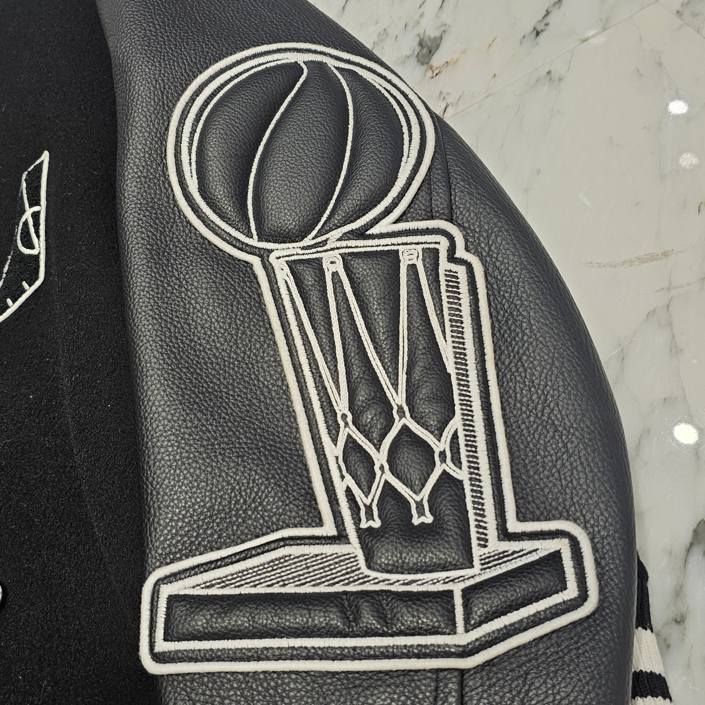 LOUIS VUITTON × NBA 2021AW Leather Stadium Jacket Size 52 ルイヴィトン × NBA レザー スタジアム ジャケット サイズ52