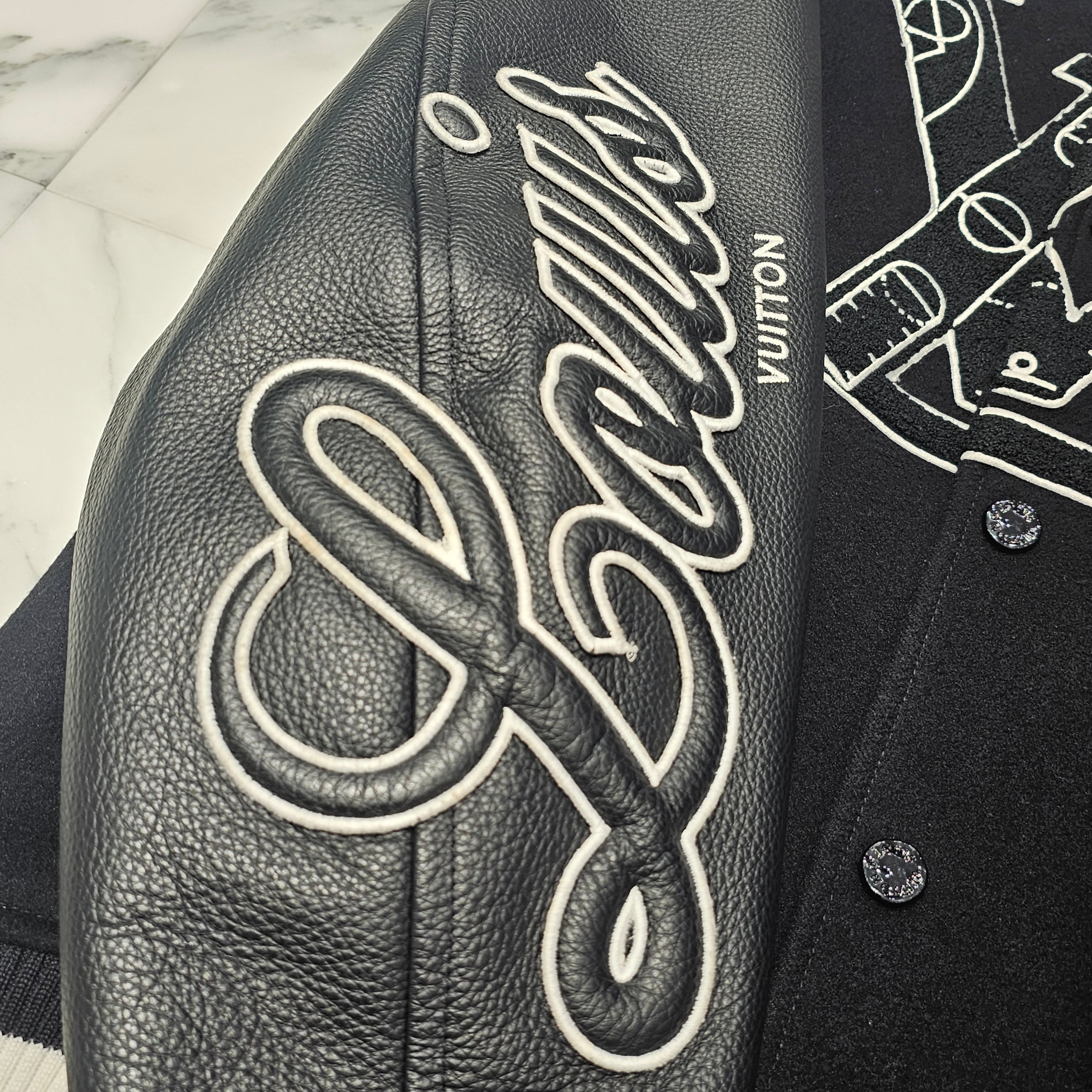 LOUIS VUITTON × NBA 2021AW Leather Stadium Jacket Size 52 ルイヴィトン × NBA レザー スタジアム ジャケット サイズ52