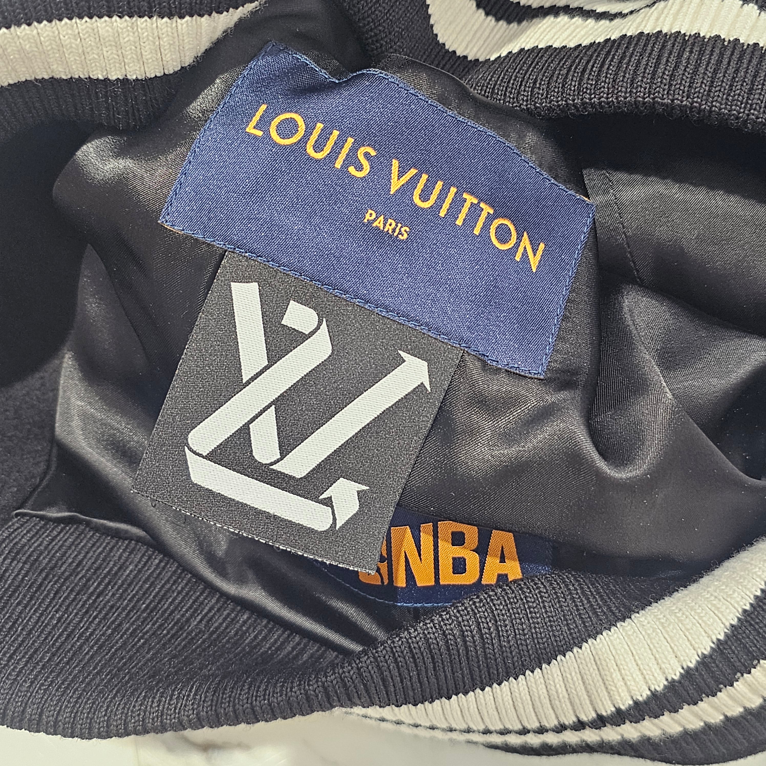 LOUIS VUITTON × NBA 2021AW Leather Stadium Jacket Size 52 ルイヴィトン × NBA レザー スタジアム ジャケット サイズ52