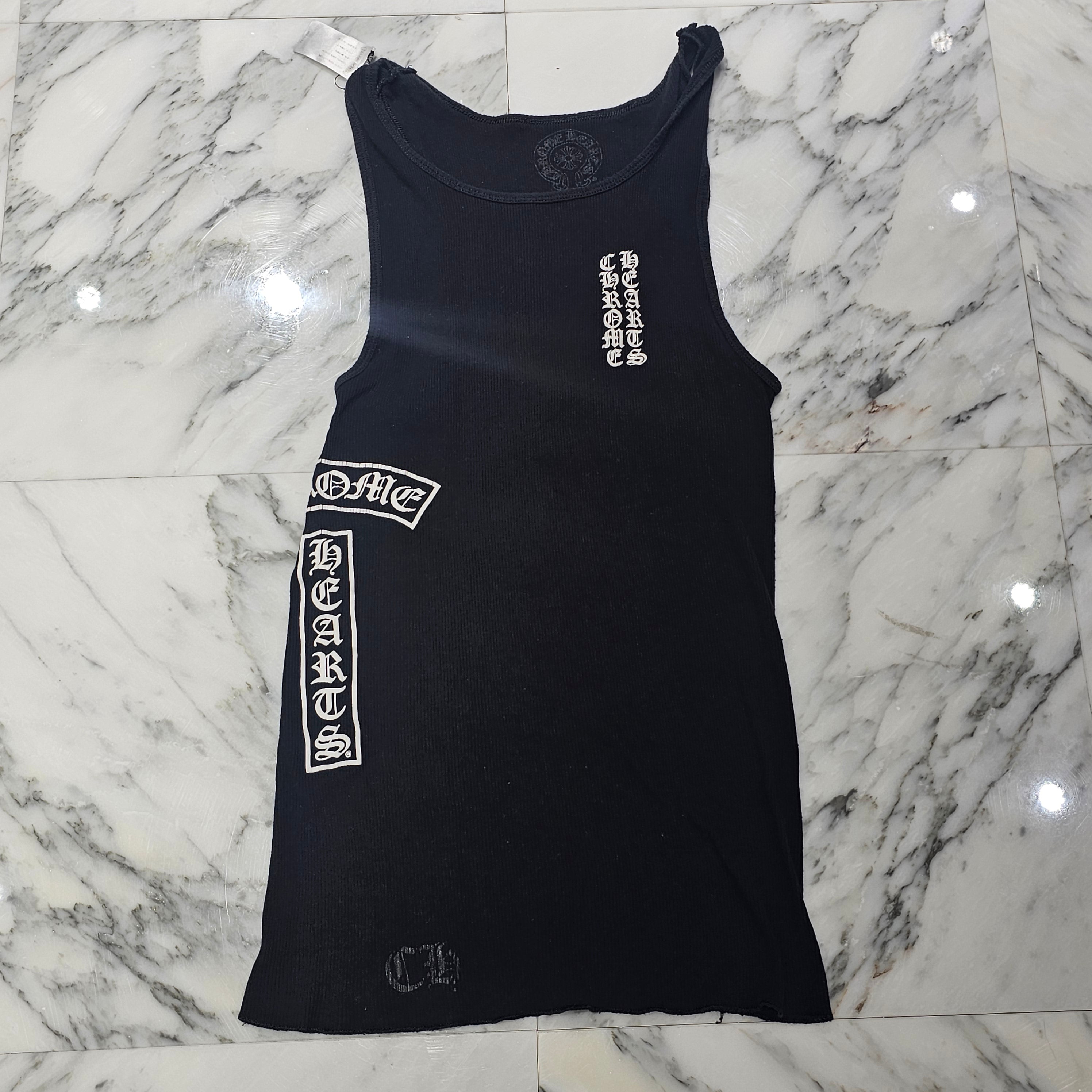 CHROME HEARTS Vertical Side Logo Tank Top Size XL クロムハーツ ヴァーティカル サイドロゴ タンクトップ サイズXL
