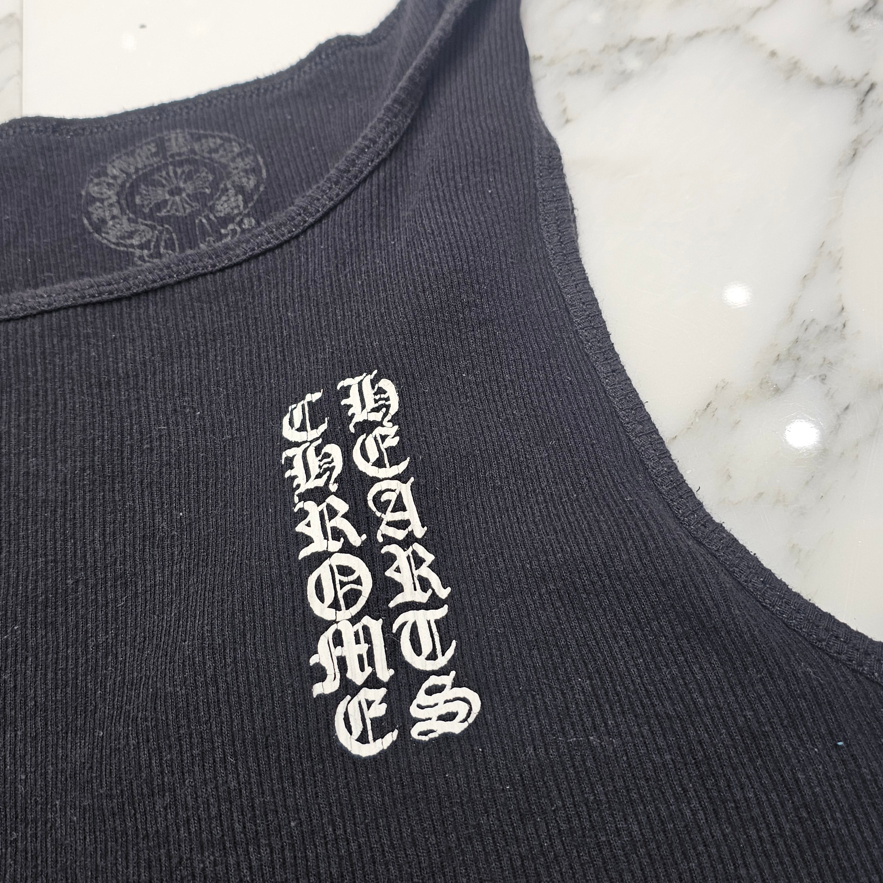 CHROME HEARTS Vertical Side Logo Tank Top Size XL クロムハーツ