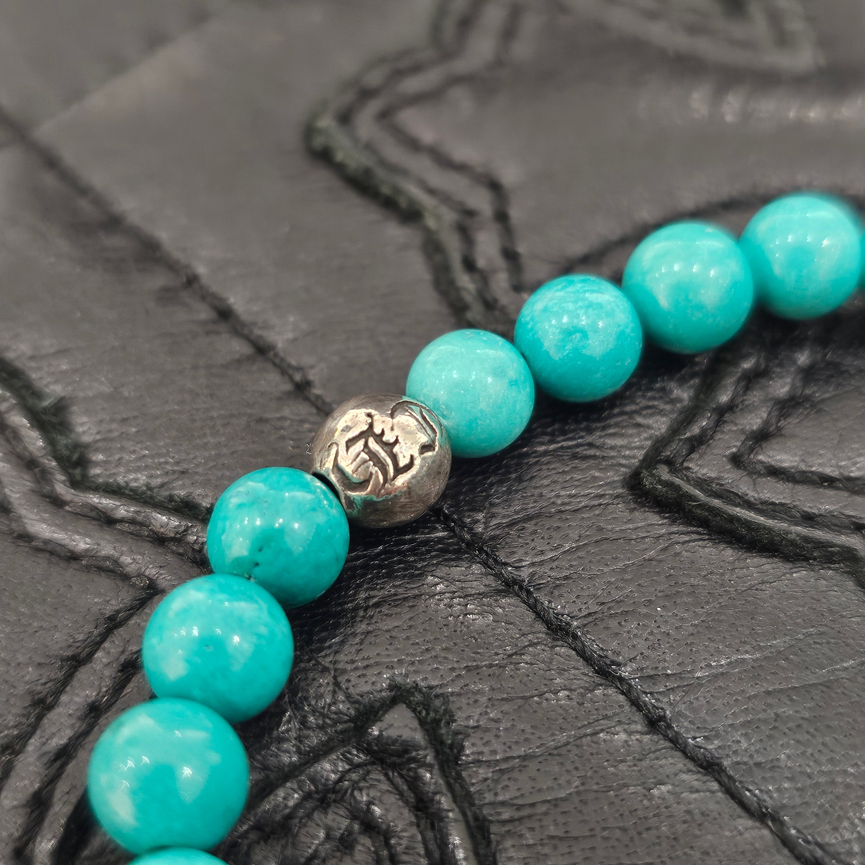 CHROME HEARTS BS FLARE Turquoise Beads Bracelet クロムハーツ BSフレア ターコイズビーズ ブレスレット