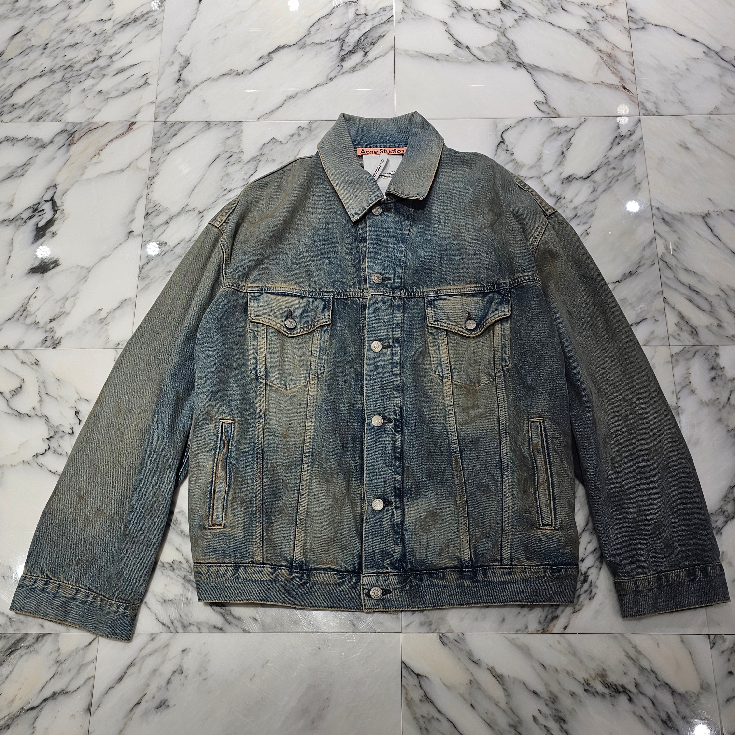 Acne Studios 2021AW Penicillin Treated Denim Jacket / Denim Pants Set Up Size XS / 31×30 アクネストゥディオズ ペニシリン 加工 デニムジャケット / デニムパンツ セットアップ サイズXS / サイズ31×30
