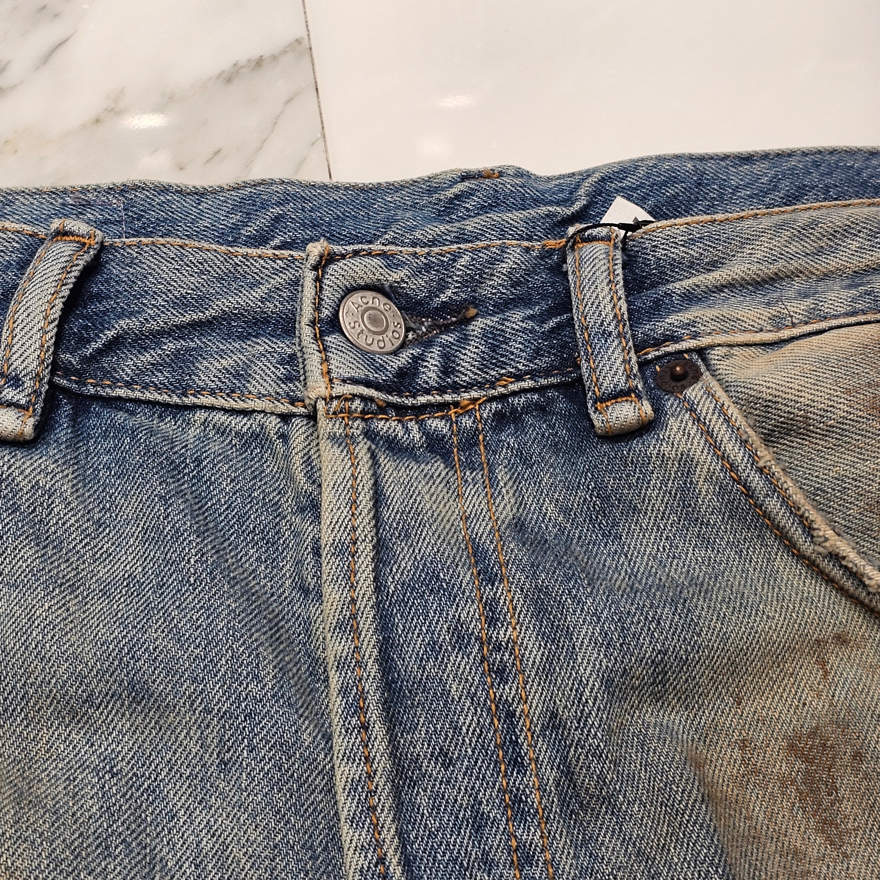 Acne Studios 2021AW Penicillin Treated Denim Jacket / Denim Pants Set Up Size XS / 31×30 アクネストゥディオズ ペニシリン 加工 デニムジャケット / デニムパンツ セットアップ サイズXS / サイズ31×30