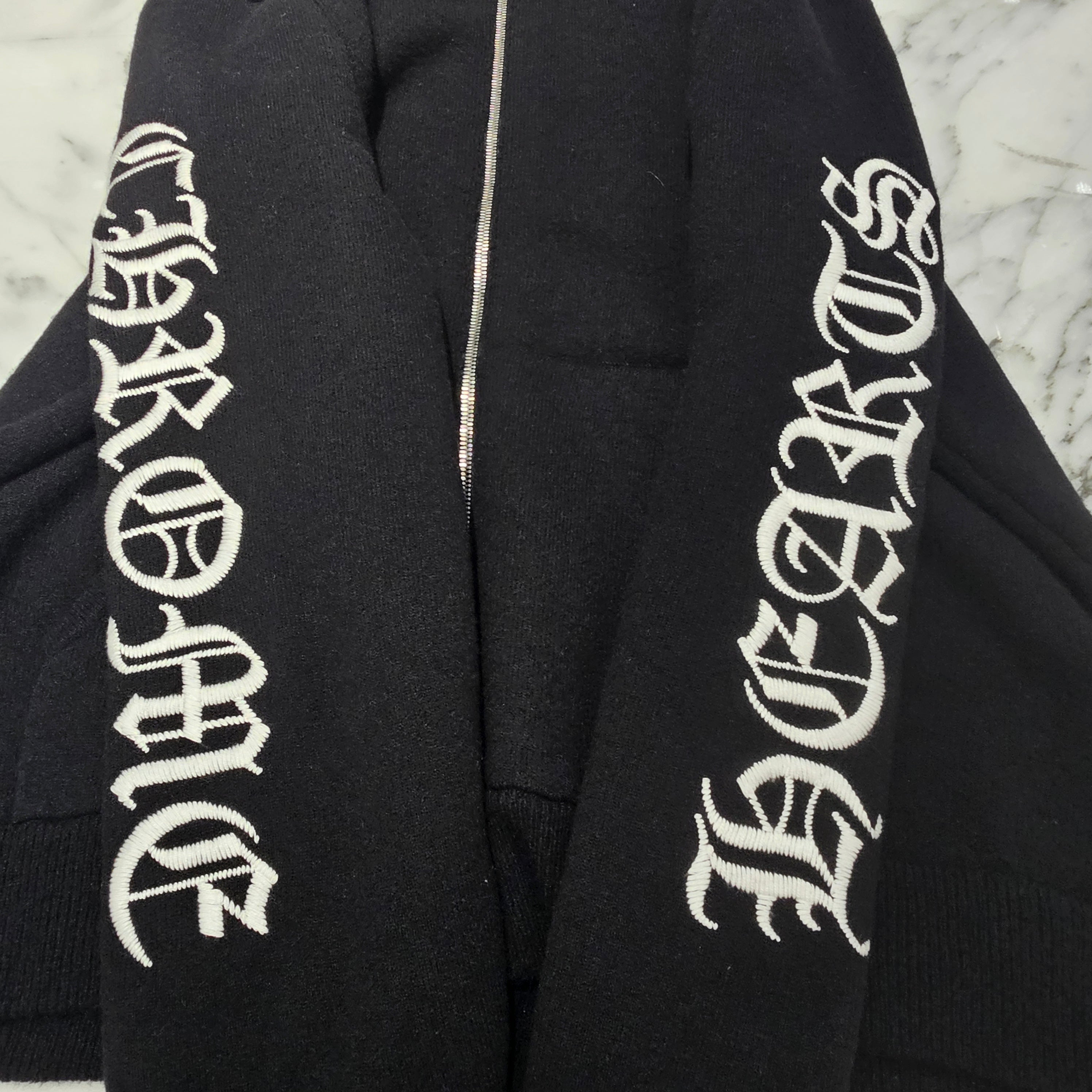 CHROME HEARTS Y NOT Cashmere Knit Zip Up Hoodie / Long Pants Set Up Size L＆M クロムハーツ ワイノット カシミヤニット ジップアップフーディー/ロングパンツ セットアップ サイズL＆M