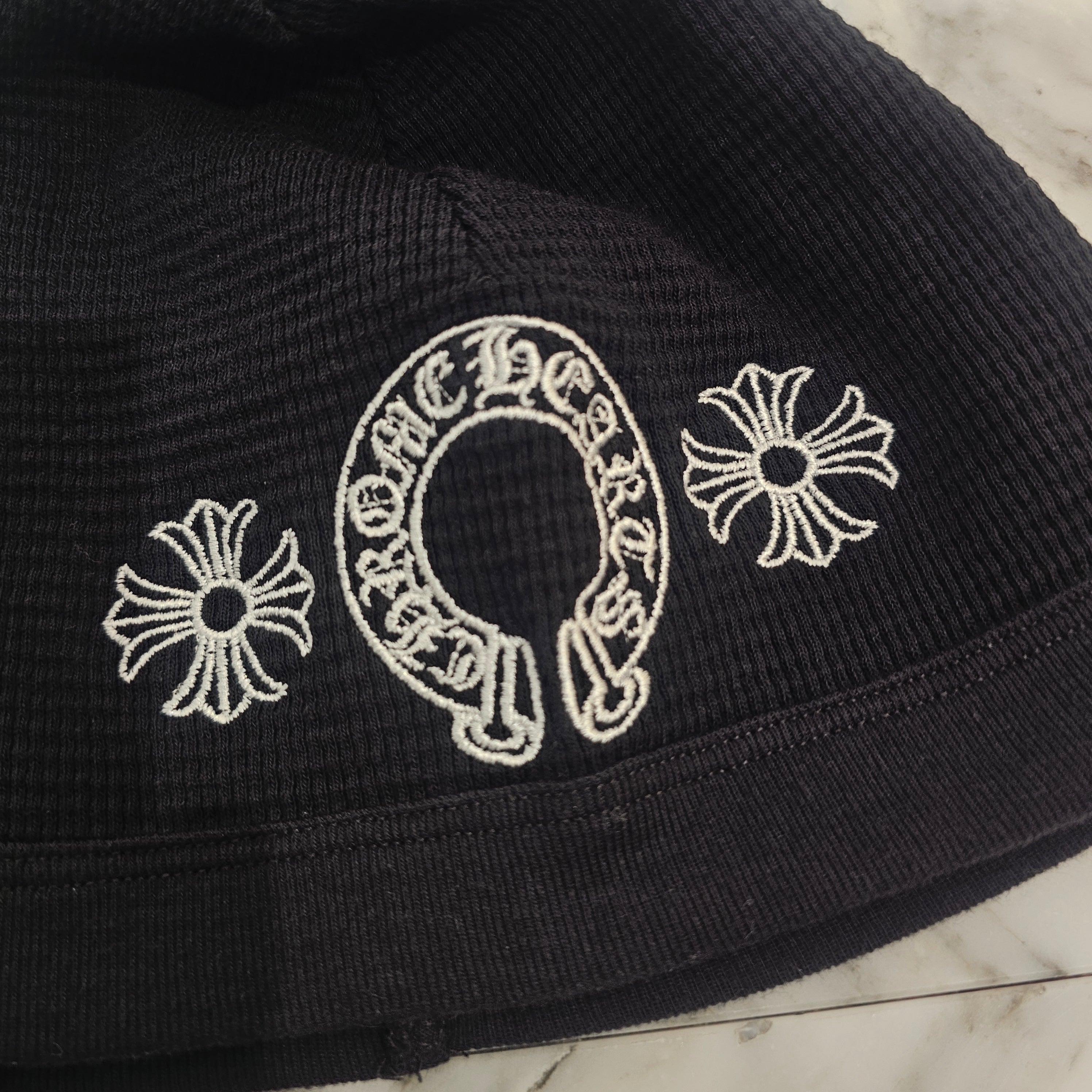 CHROME HEARTS CH Plus Horseshoe Embroidery Cotton Beanie Size ONE SIZE（23cm） クロムハーツ CHプラス ホースシュー 刺繍 コットンビーニー サイズONE SIZE （23cm）