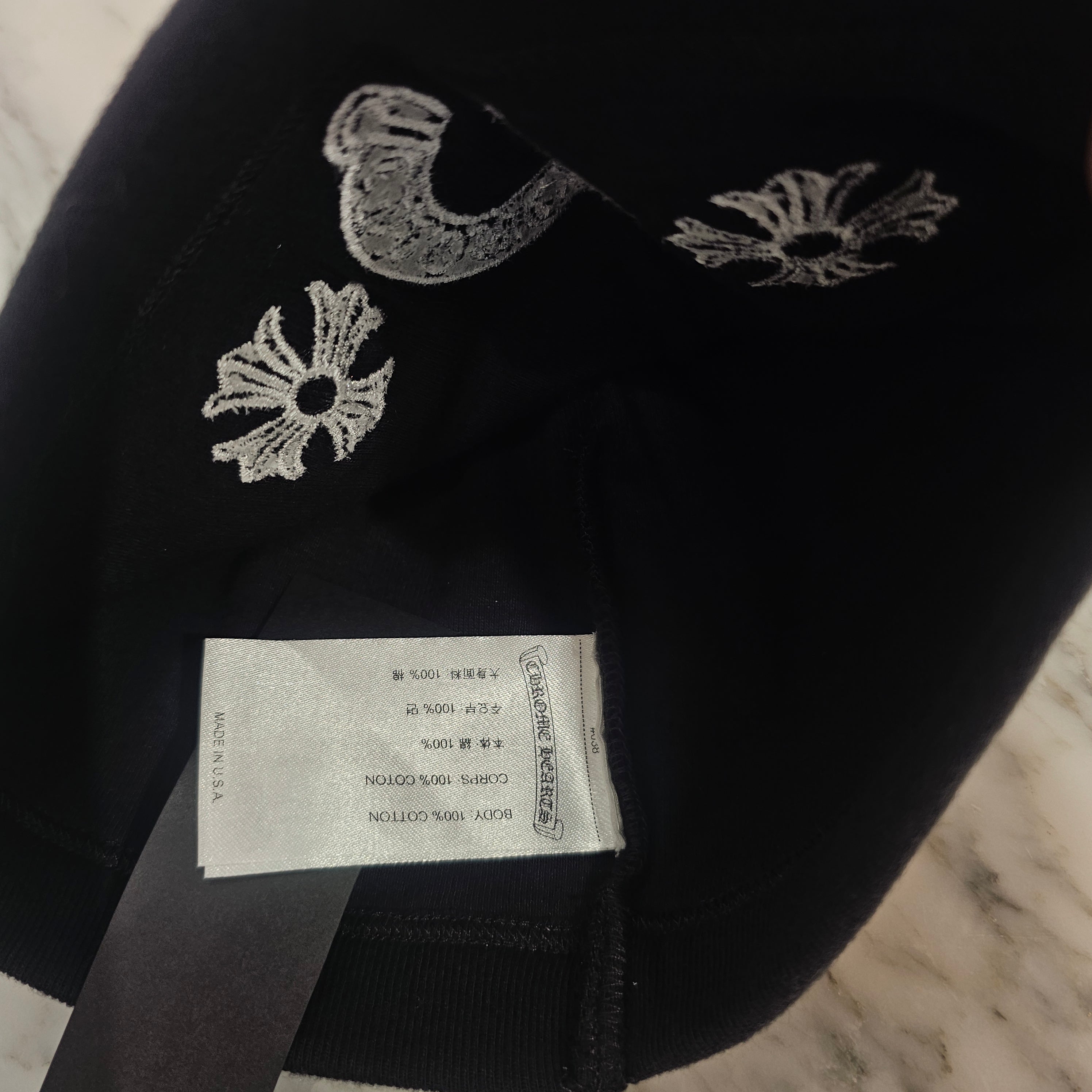 CHROME HEARTS CH Plus Horseshoe Embroidery Cotton Beanie Size ONE SIZE（23cm） クロムハーツ CHプラス ホースシュー 刺繍 コットンビーニー サイズONE SIZE （23cm）