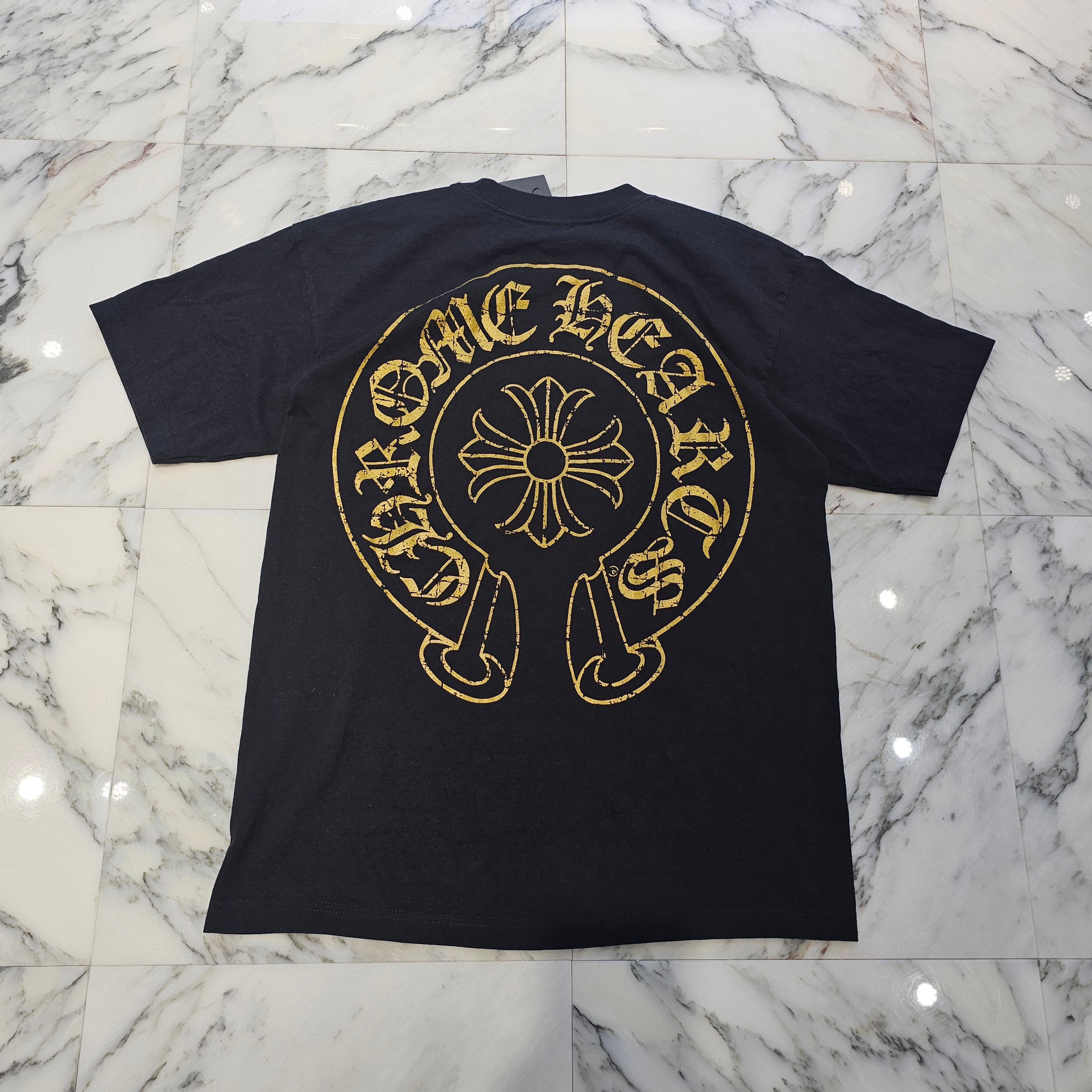 V*様 CHROME HEARTS CHプラスホースシュープリント ロングスリー CHROME HEARTS CH Plus Horseshoe Print Tee Size L クロム