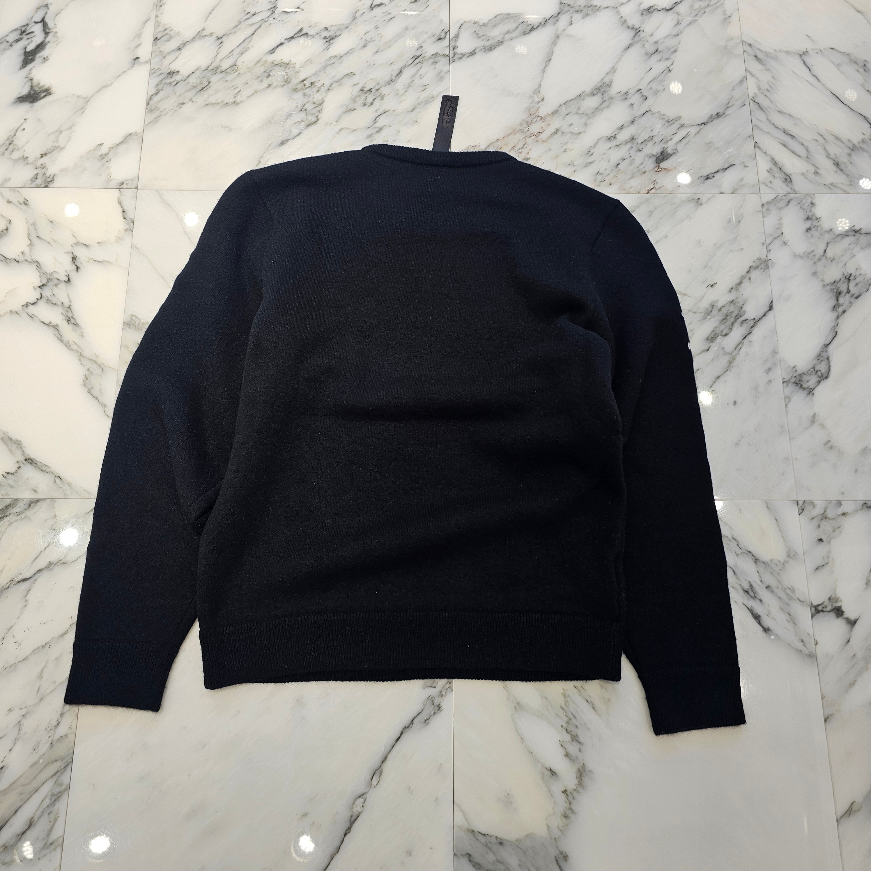 CHROME HEARTS Y NOT Arm Logo Embroidery Cashmere Knit Sweater Size M クロムハーツ ワイノット アームロゴ刺繍 カシミヤ ニット セーター サイズM