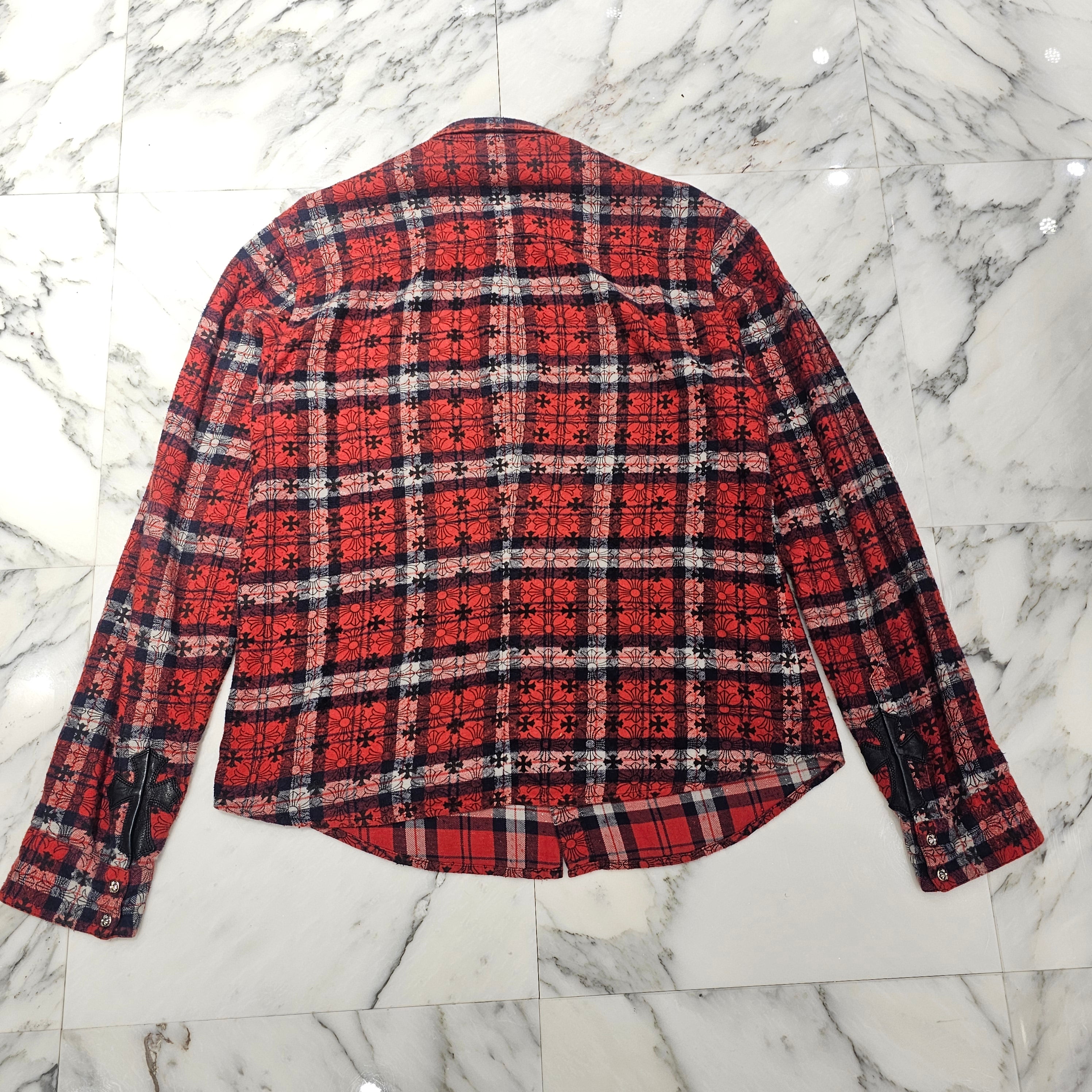 CHROME HEARTS Loose Ends Check Shirt Size L クロムハーツ ルーズエンド チェックシャツ サイズL