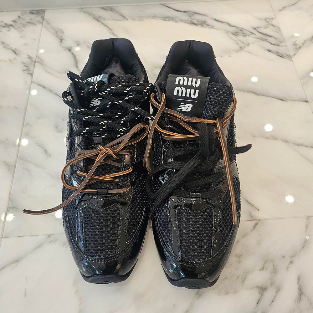 MIU MIU × new balance 530 SL Suede Mesh Sneaker 5E165E 3F33 F002 Size 40 1/2（25.5cm）ミュウミュウ × ニューバランス 530 SL スエード メッシュ スニーカー サイズ40 1/2（25.5cm）