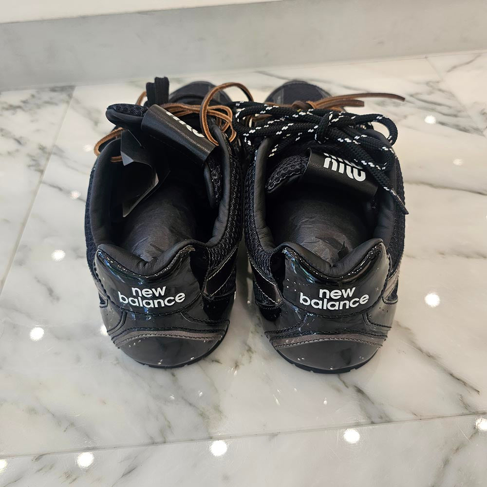 MIU MIU × new balance 530 SL Suede Mesh Sneaker 5E165E 3F33 F002 Size 40 1/2（25.5cm）ミュウミュウ × ニューバランス 530 SL スエード メッシュ スニーカー サイズ40 1/2（25.5cm）