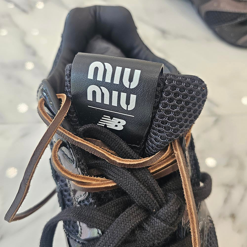 MIU MIU × new balance 530 SL Suede Mesh Sneaker 5E165E 3F33 F002 Size 40 1/2（25.5cm）ミュウミュウ × ニューバランス 530 SL スエード メッシュ スニーカー サイズ40 1/2（25.5cm）