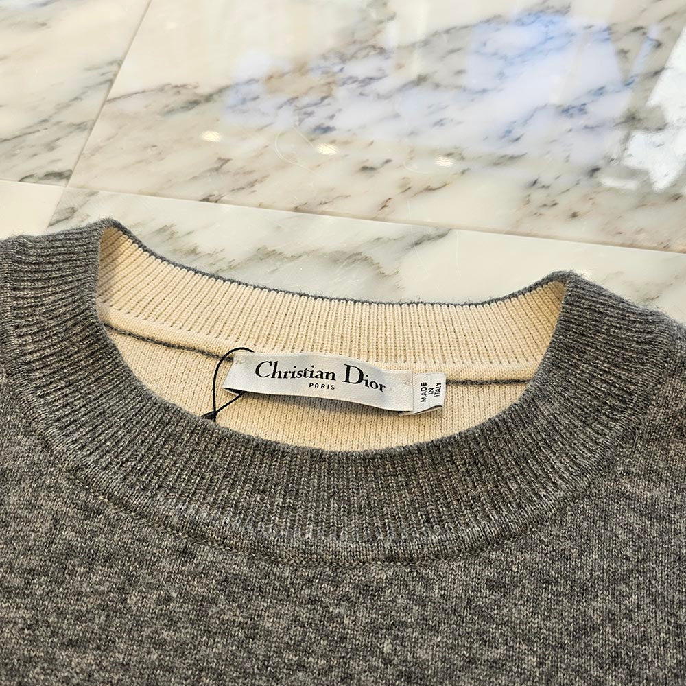 DIOR Christian Dior 2019AW J‘ADIOR 8 Boxy Cashmere Sweater 924S55AM009 Size 38 ディオール クリスチャンディオール ジャディオール 8 ボクシー カシミヤ セーター サイズ38