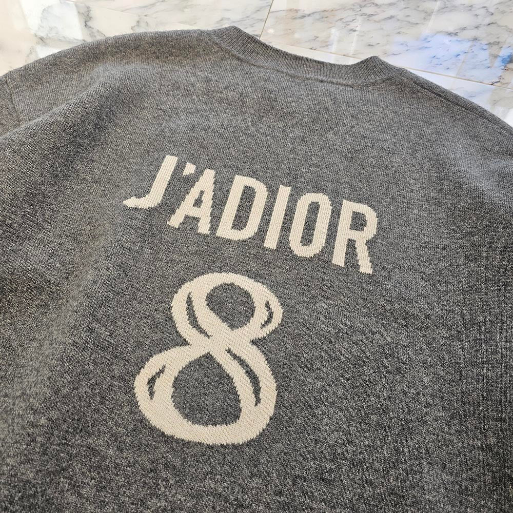 DIOR Christian Dior 2019AW J‘ADIOR 8 Boxy Cashmere Sweater 924S55AM009 Size 38 ディオール クリスチャンディオール ジャディオール 8 ボクシー カシミヤ セーター サイズ38