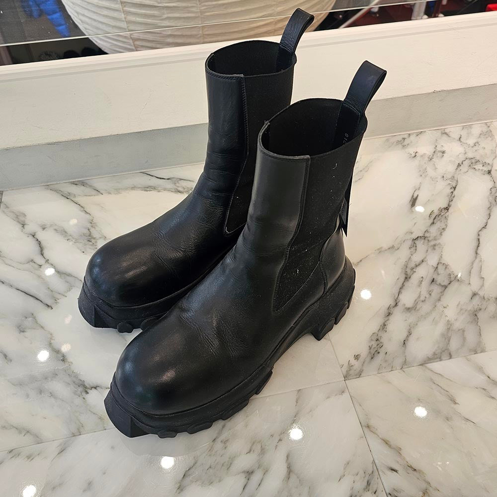 Rick Owens BEATLE BOZO TRACTOR Leather Boots RU01C4881 LCG Size 42（27cm）リックオウェンス ビートルボゾ トラクター レザーブーツ サイズ42（27cm）