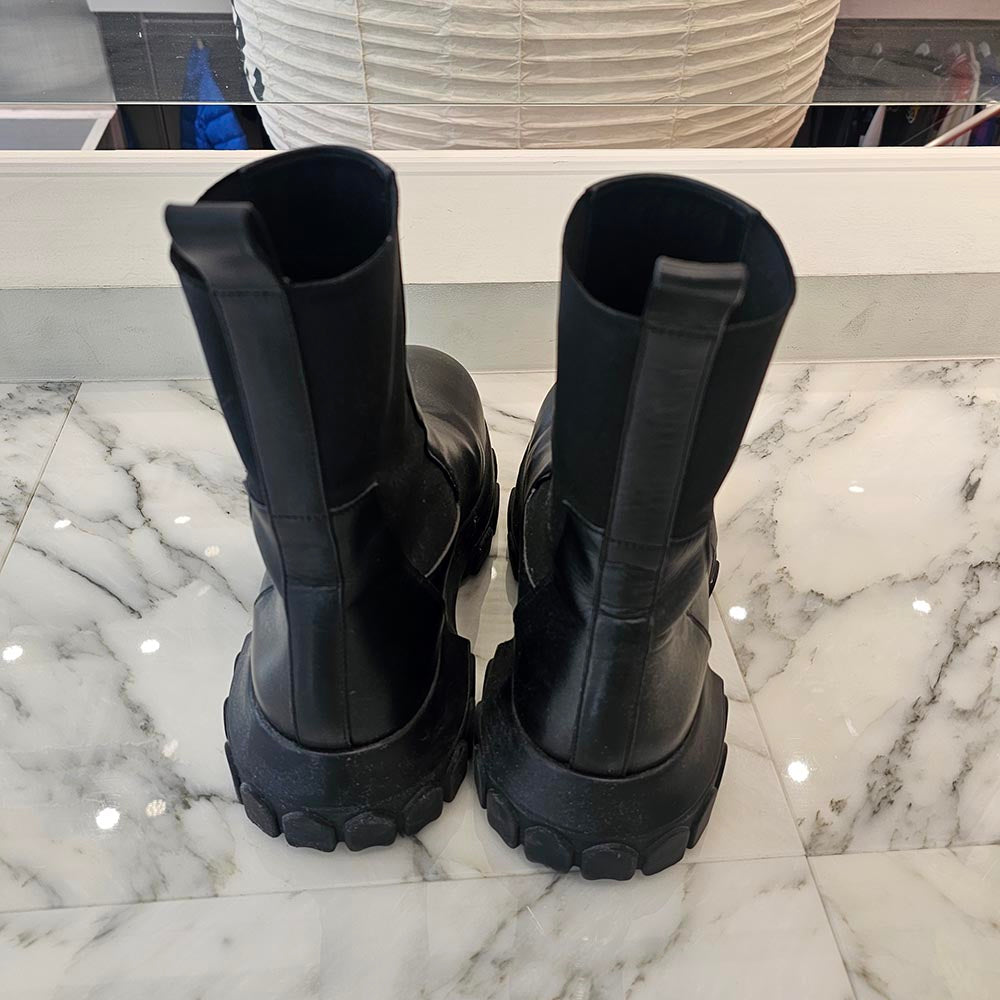 Rick Owens BEATLE BOZO TRACTOR Leather Boots RU01C4881 LCG Size 42（27cm）リックオウェンス ビートルボゾ トラクター レザーブーツ サイズ42（27cm）