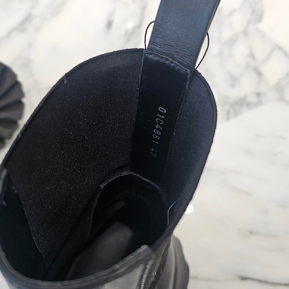 Rick Owens BEATLE BOZO TRACTOR Leather Boots RU01C4881 LCG Size 42（27cm）リックオウェンス ビートルボゾ トラクター レザーブーツ サイズ42（27cm）