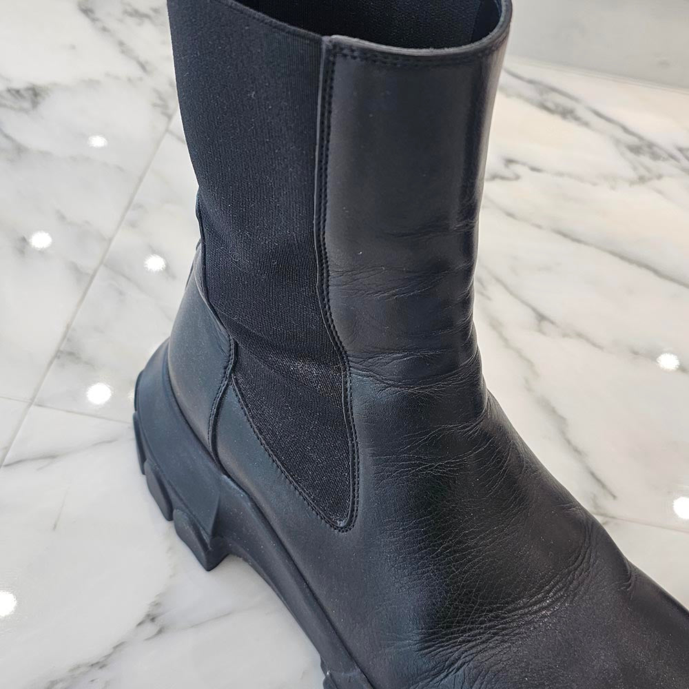 Rick Owens BEATLE BOZO TRACTOR Leather Boots RU01C4881 LCG Size 42（27cm）リックオウェンス ビートルボゾ トラクター レザーブーツ サイズ42（27cm）