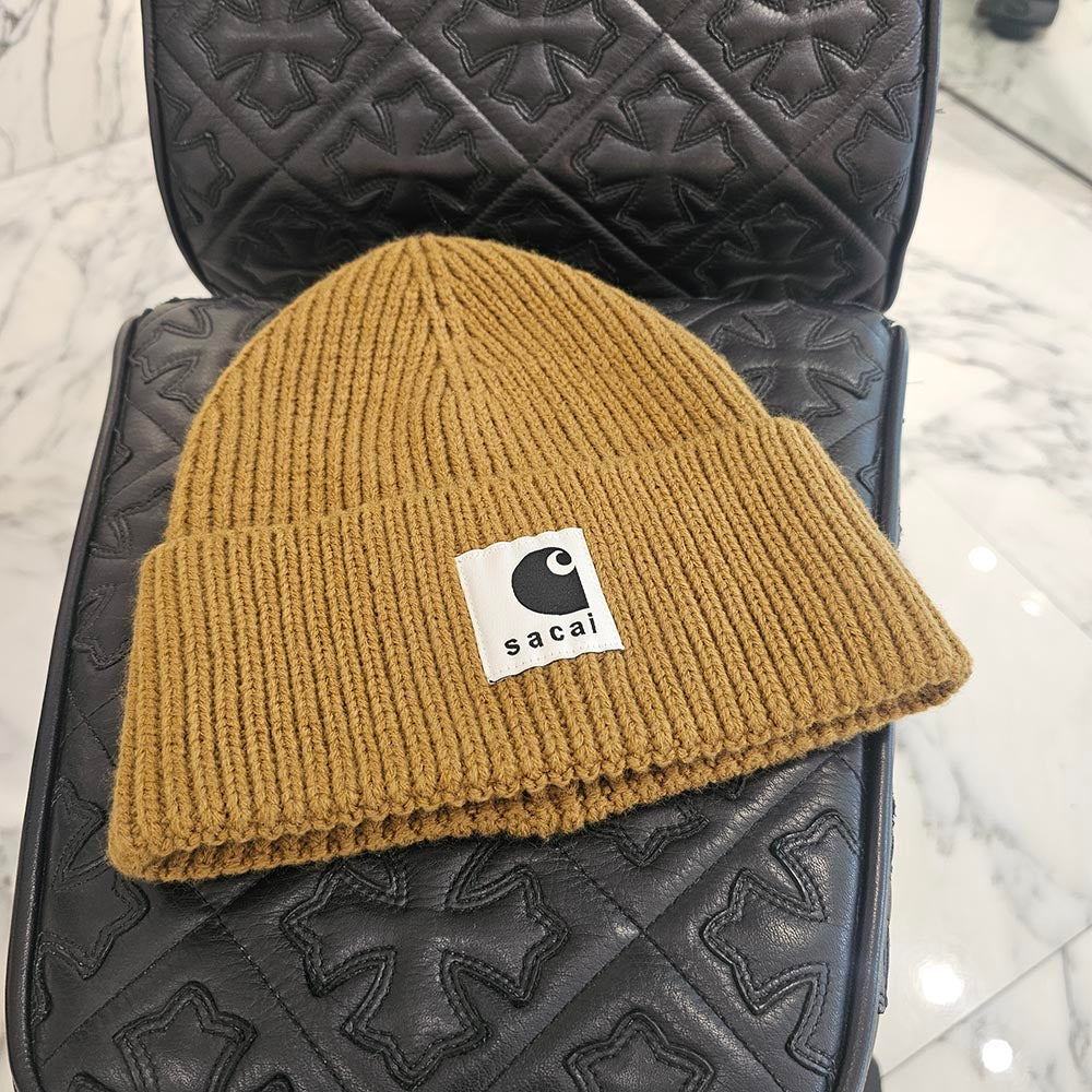 sacai × Carhartt 2023AW WIP Beanie 23-0558S Size ONE SIZE サカイ × カーハート WIP ビーニー ニットキャップ サイズONE SIZE