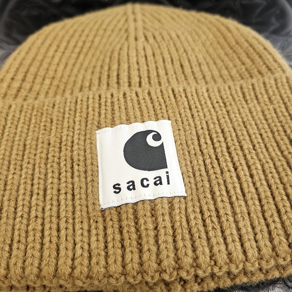 sacai × Carhartt 2023AW WIP Beanie 23-0558S Size ONE SIZE サカイ × カーハート WIP ビーニー ニットキャップ サイズONE SIZE
