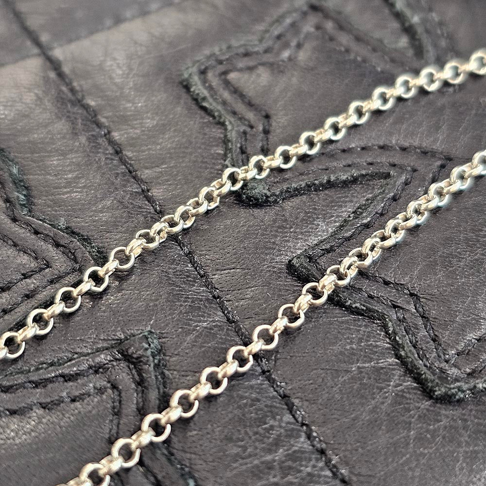 CHROME HEARTS Safety Pin Pendant Top 1 Diamond Roll Chain Necklace Size 16 Inch クロムハーツ セーフティピン 1ダイヤモンド ペンダントトップ ロールチェーン ネックレス サイズ16インチ