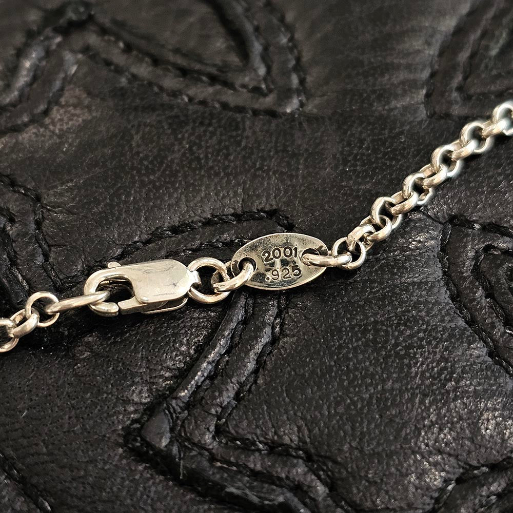 CHROME HEARTS Safety Pin Pendant Top 1 Diamond Roll Chain Necklace Size 16 Inch クロムハーツ セーフティピン 1ダイヤモンド ペンダントトップ ロールチェーン ネックレス サイズ16インチ