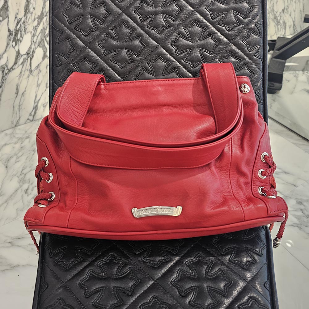 CHROME HEARTS JJ Dean Leather Riders Hand Bag クロムハーツ JJ ディーン レザー ライダース ハンドバッグ