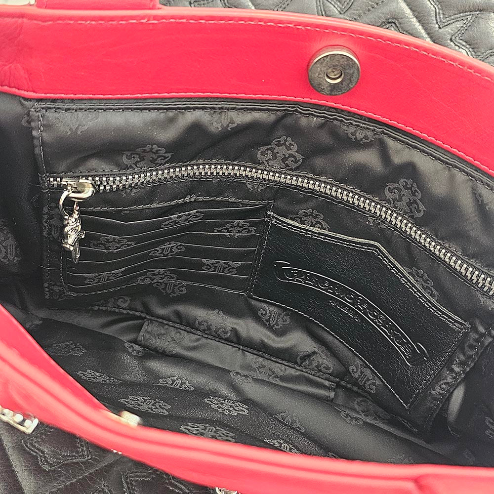 CHROME HEARTS JJ Dean Leather Riders Hand Bag クロムハーツ JJ ディーン レザー ライダース ハンドバッグ