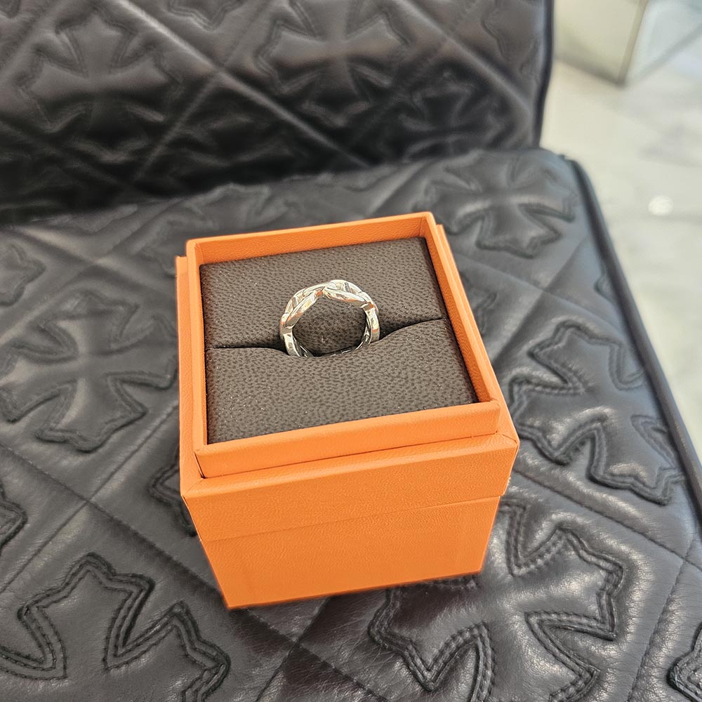 HERMES Ag925 Chaine d’Ancre Enchainee PM Ring Size 12号 エルメス Ag925 シェーヌダンクル アンシェネ PM リング サイズ12号