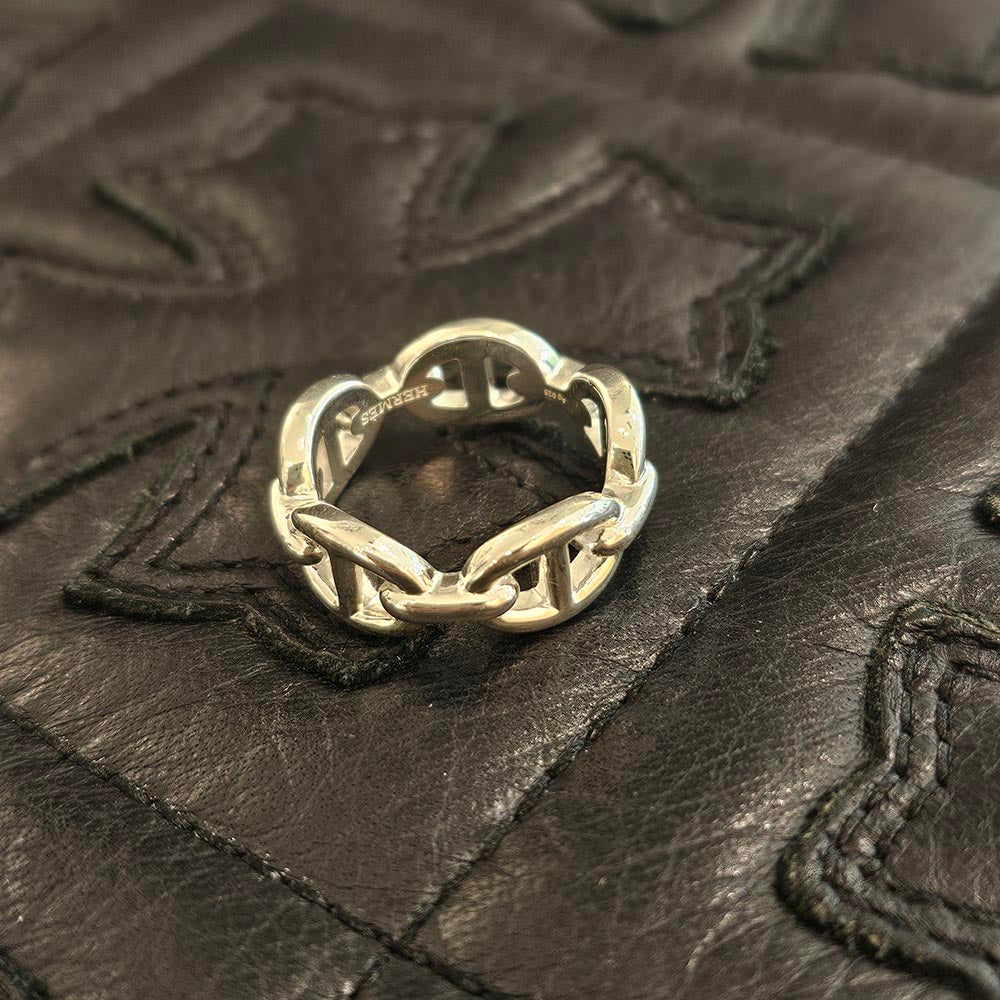HERMES Ag925 Chaine d’Ancre Enchainee PM Ring Size 12号 エルメス Ag925 シェーヌダンクル アンシェネ PM リング サイズ12号
