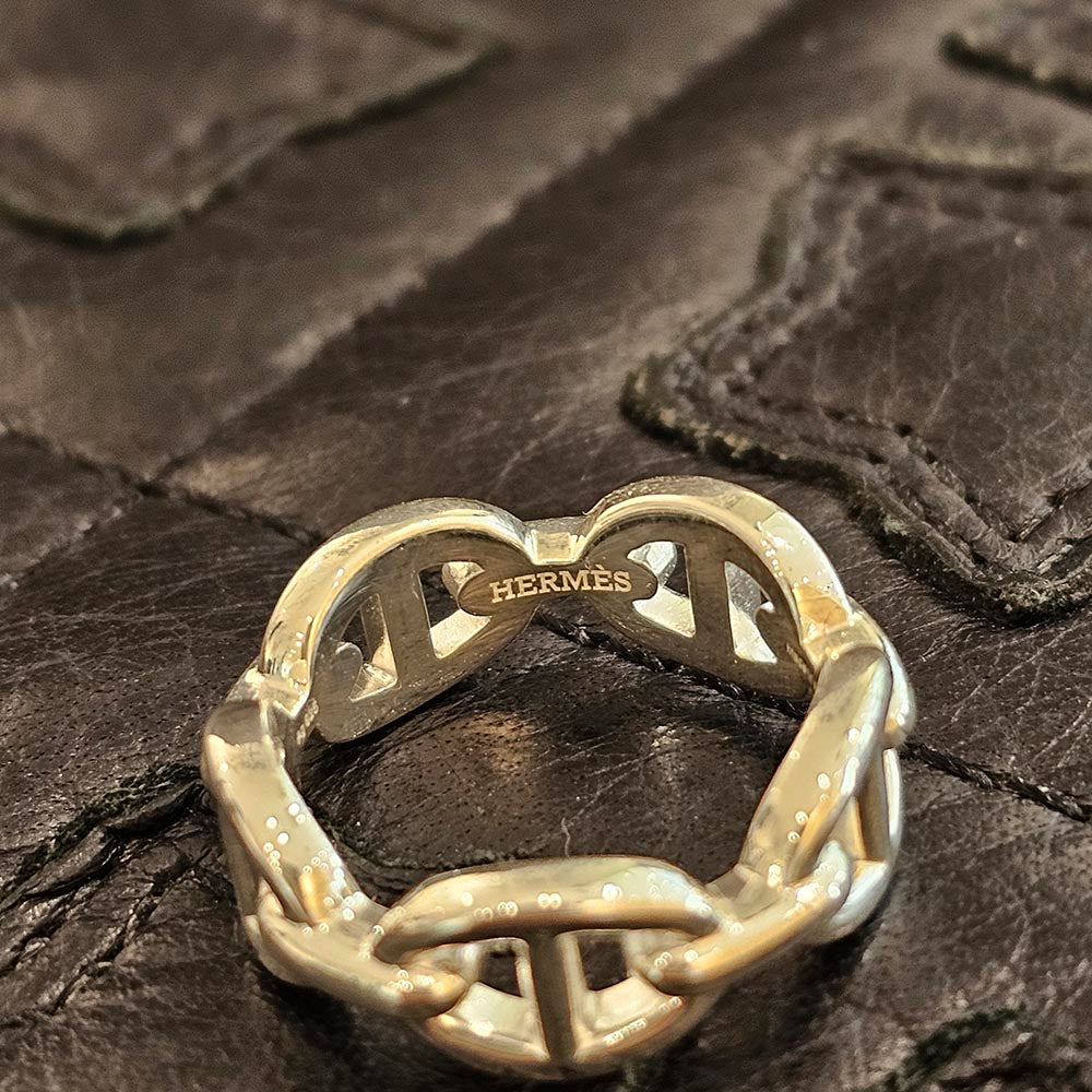HERMES Ag925 Chaine d’Ancre Enchainee PM Ring Size 12号 エルメス Ag925 シェーヌダンクル アンシェネ PM リング サイズ12号